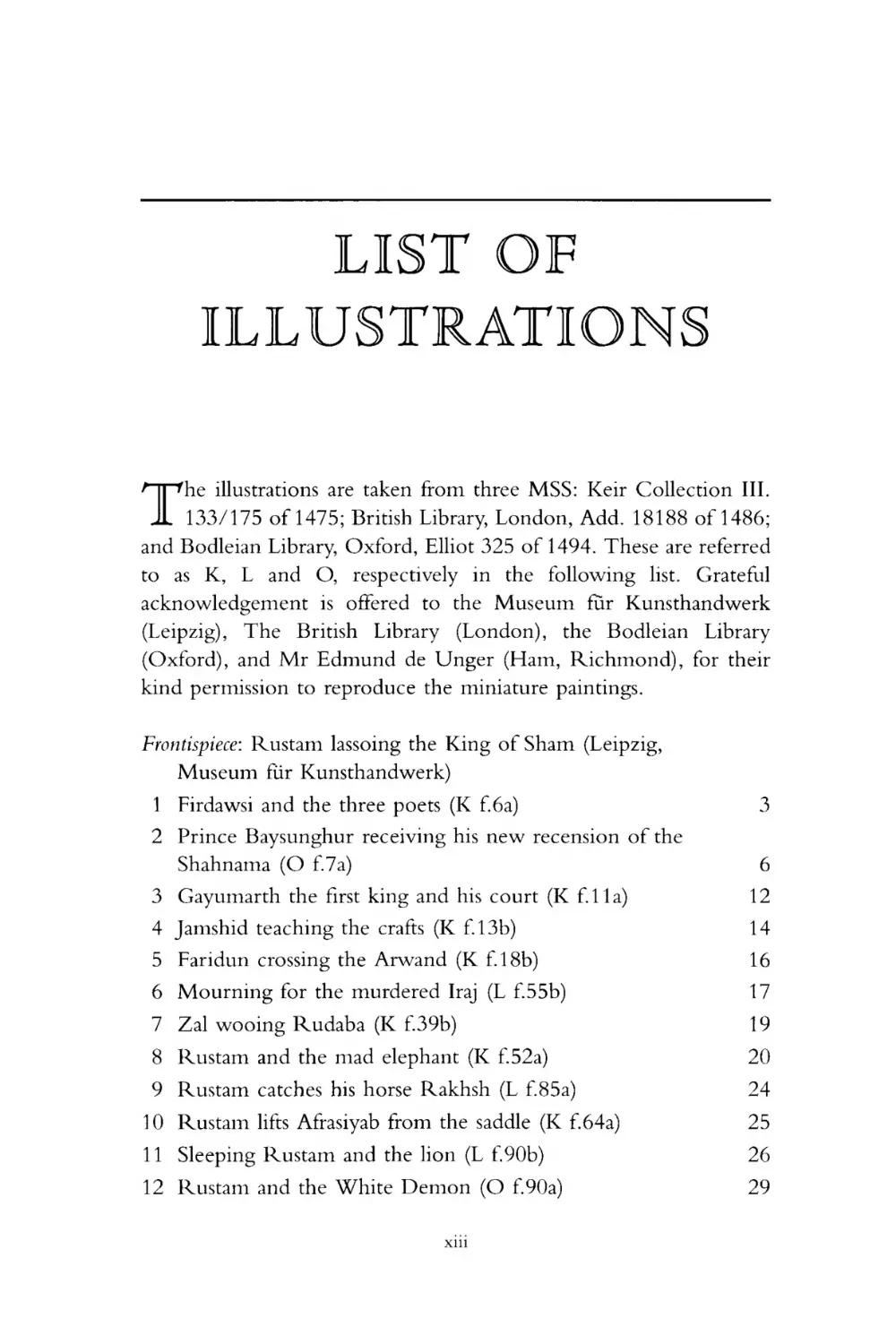 List of Illustrations