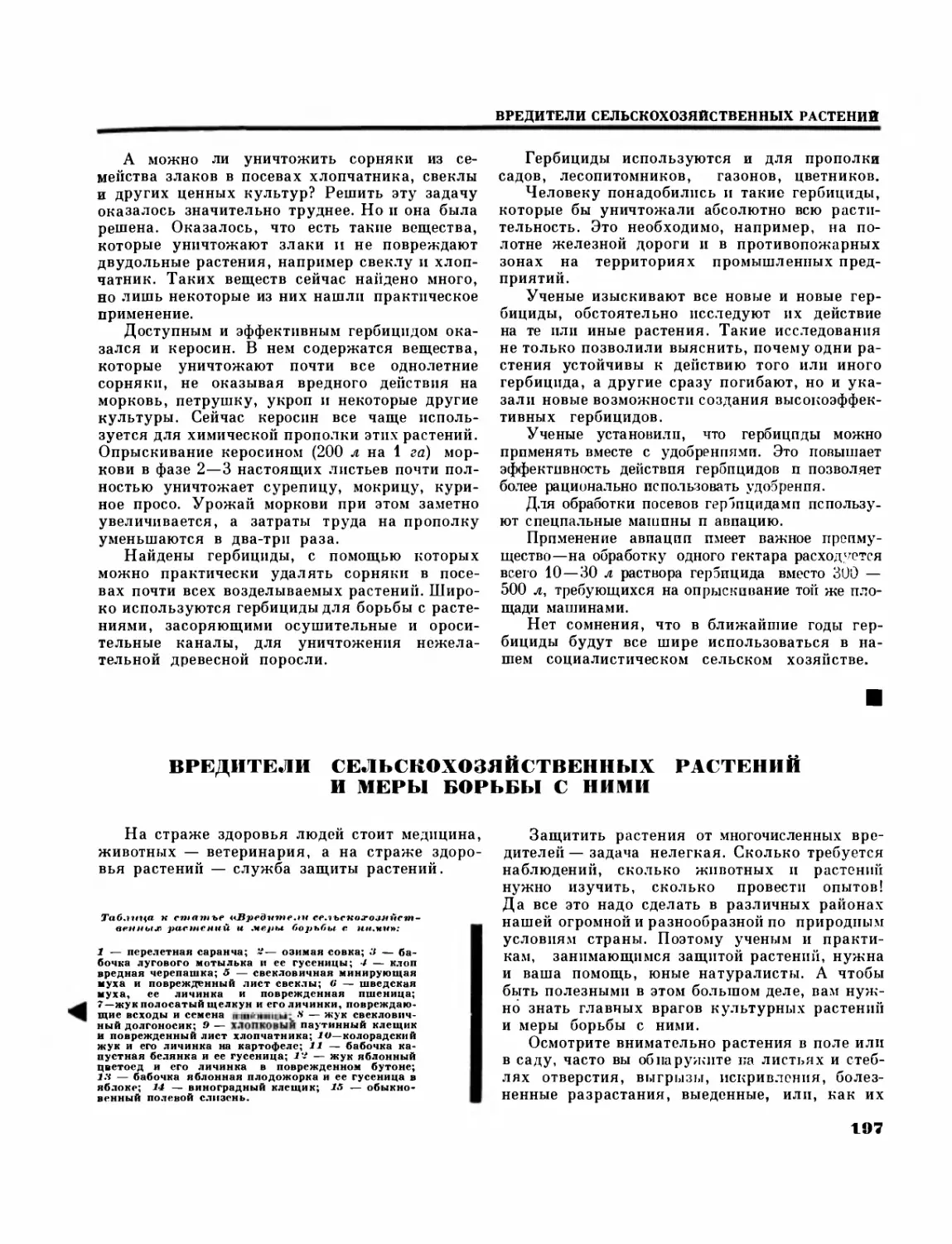 Вредители  сельскохозяйственных растении и меры борьбы с ними