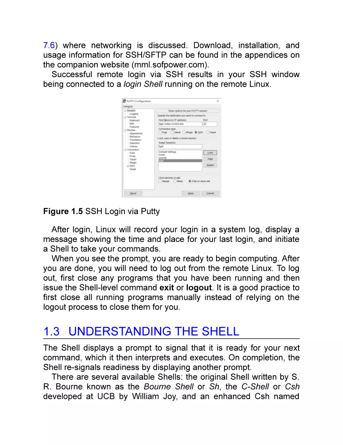 1.3 Understanding the Shell