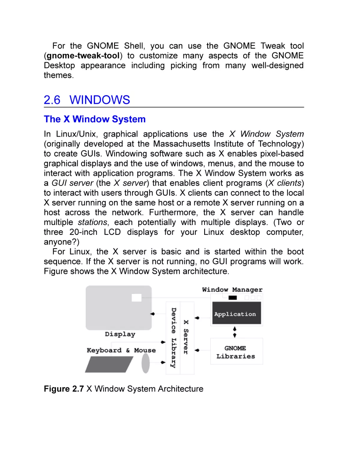 2.6 Windows
The X Window System