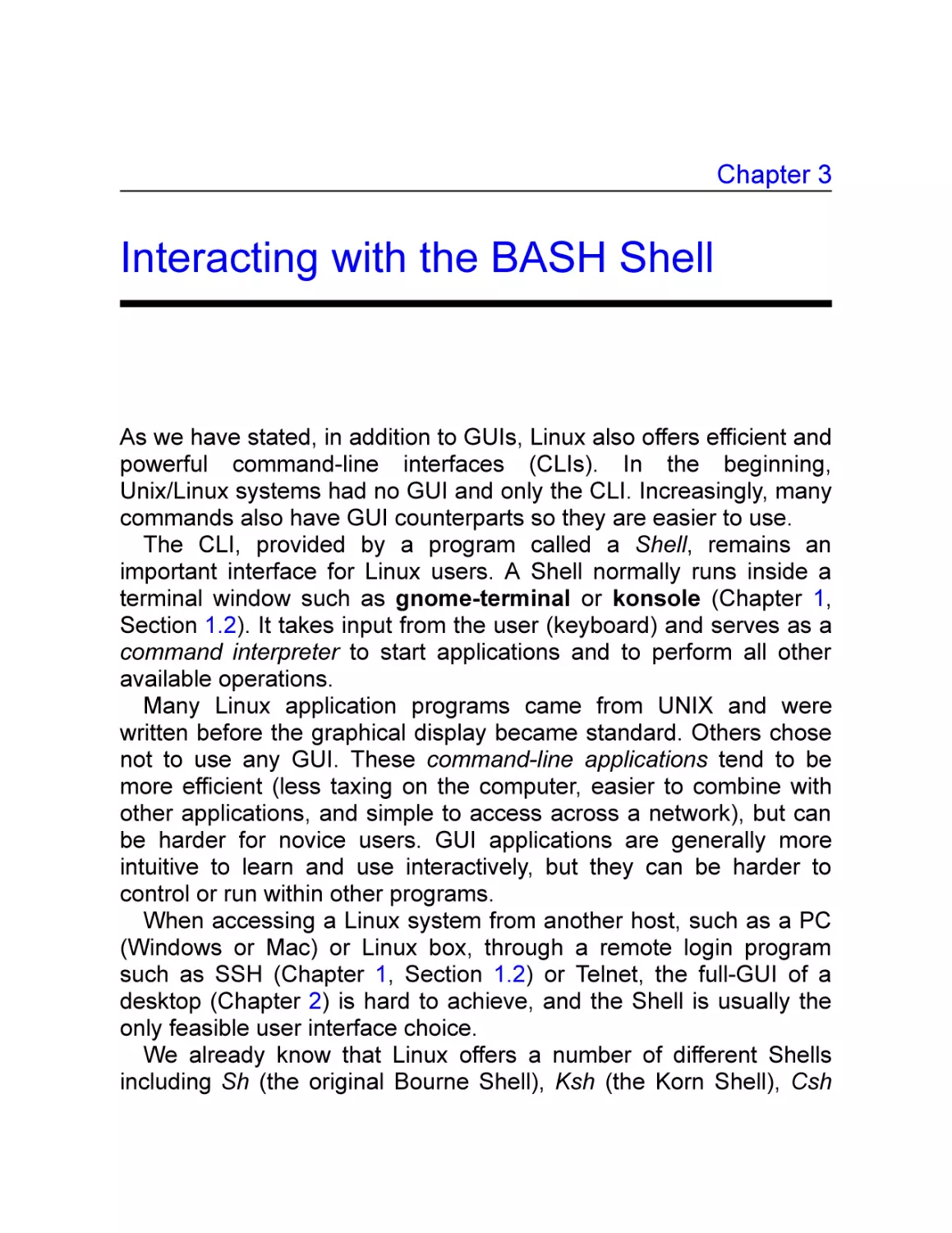 3 Interacting with the BASH Shell