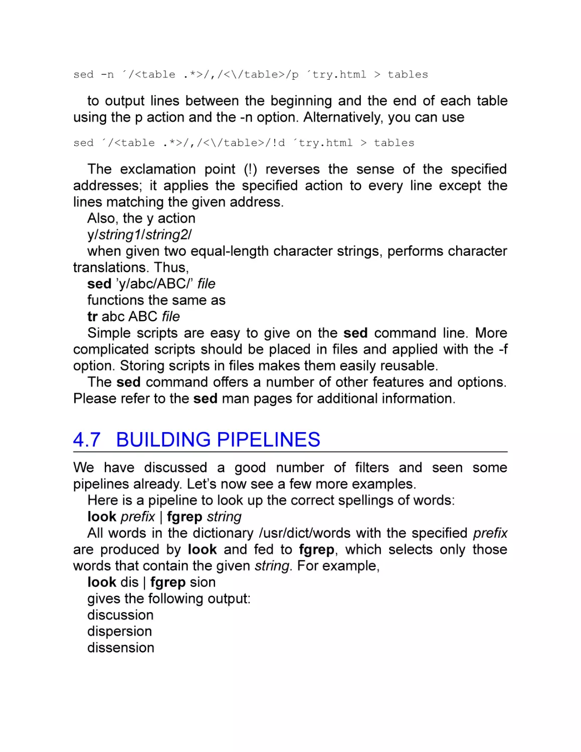 4.7 Building Pipelines