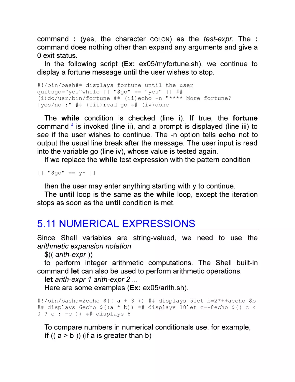 5.11 Numerical Expressions