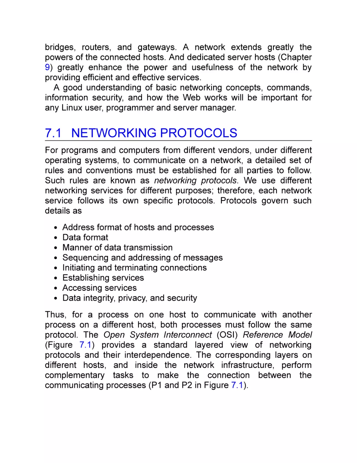 7.1 Networking Protocols