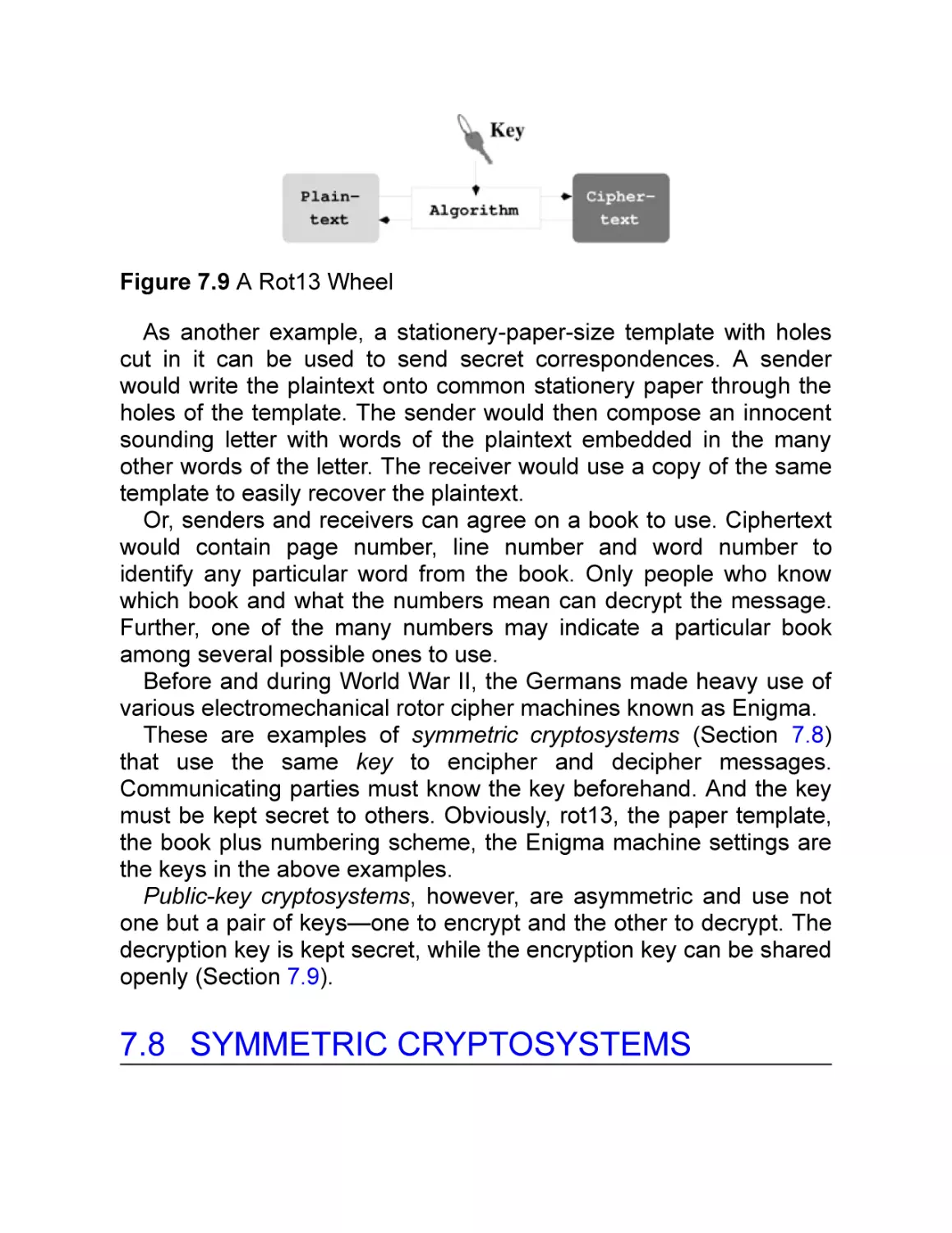 7.8 Symmetric Cryptosystems