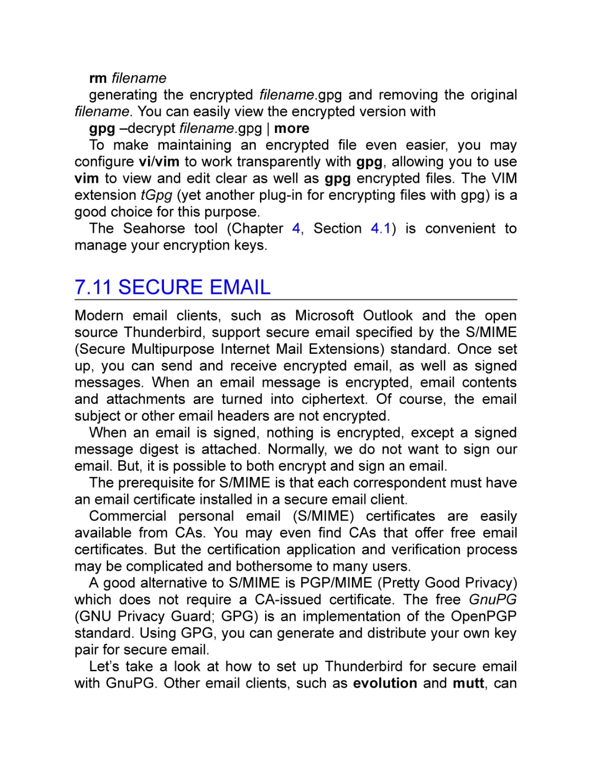 7.11 Secure Email