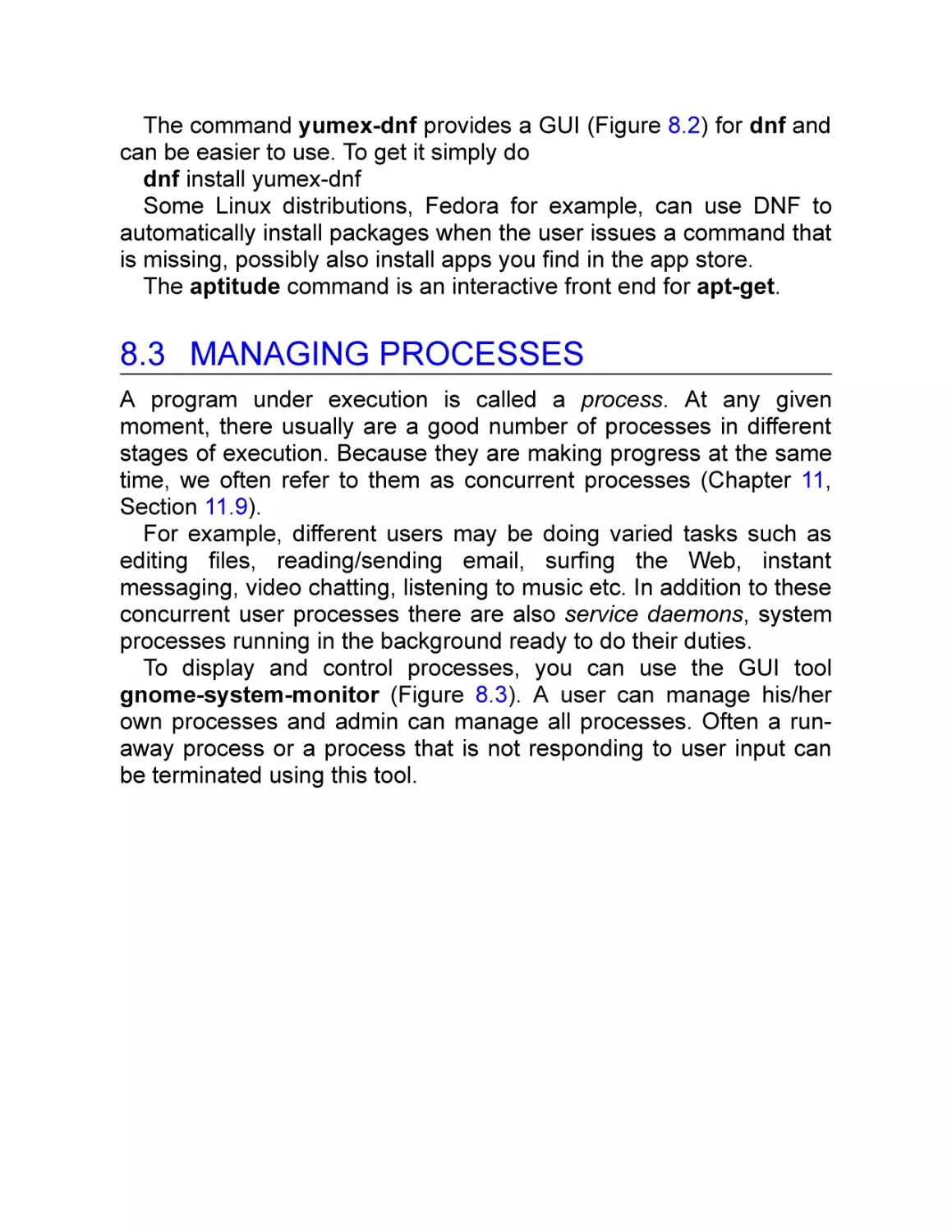 8.3 Managing Processes
