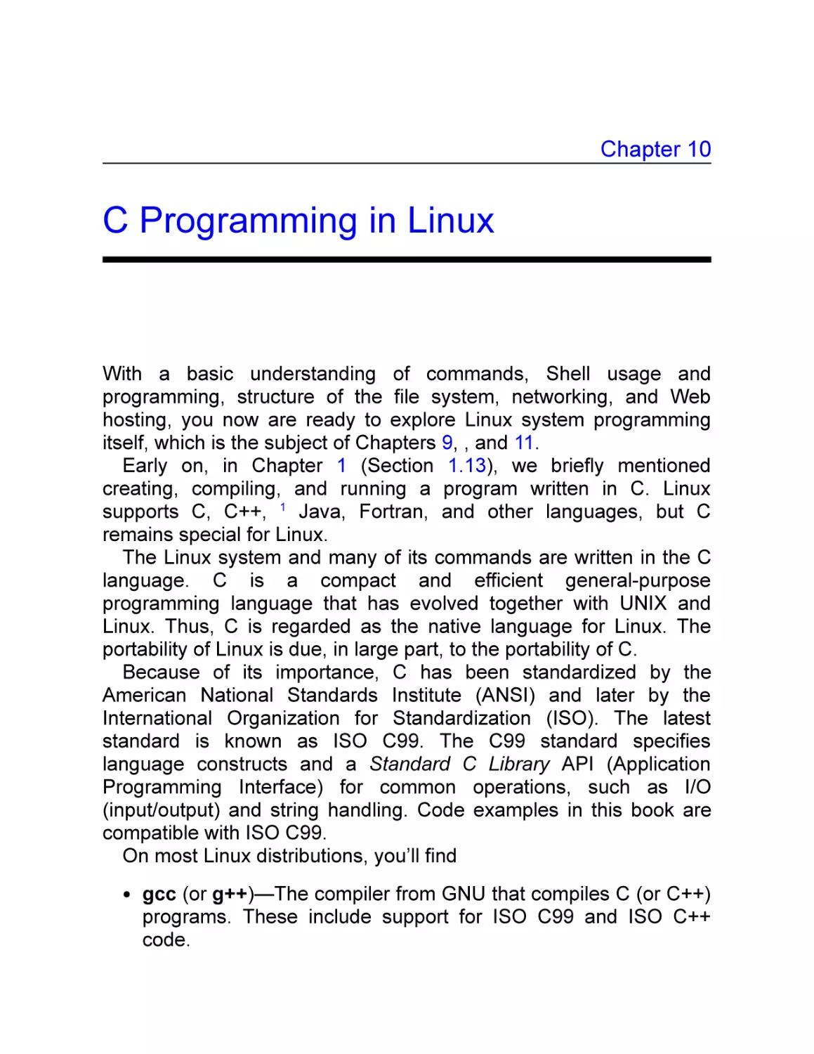 10 C Programming in Linux