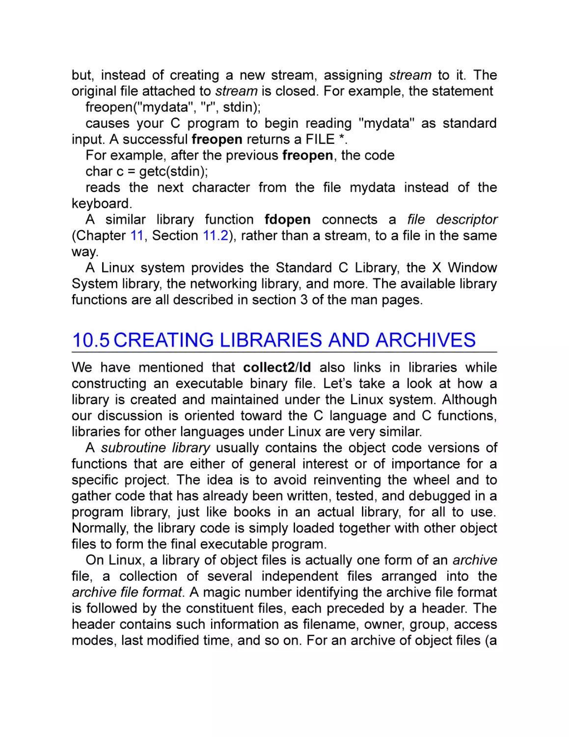 10.5 Creating Libraries and Archives