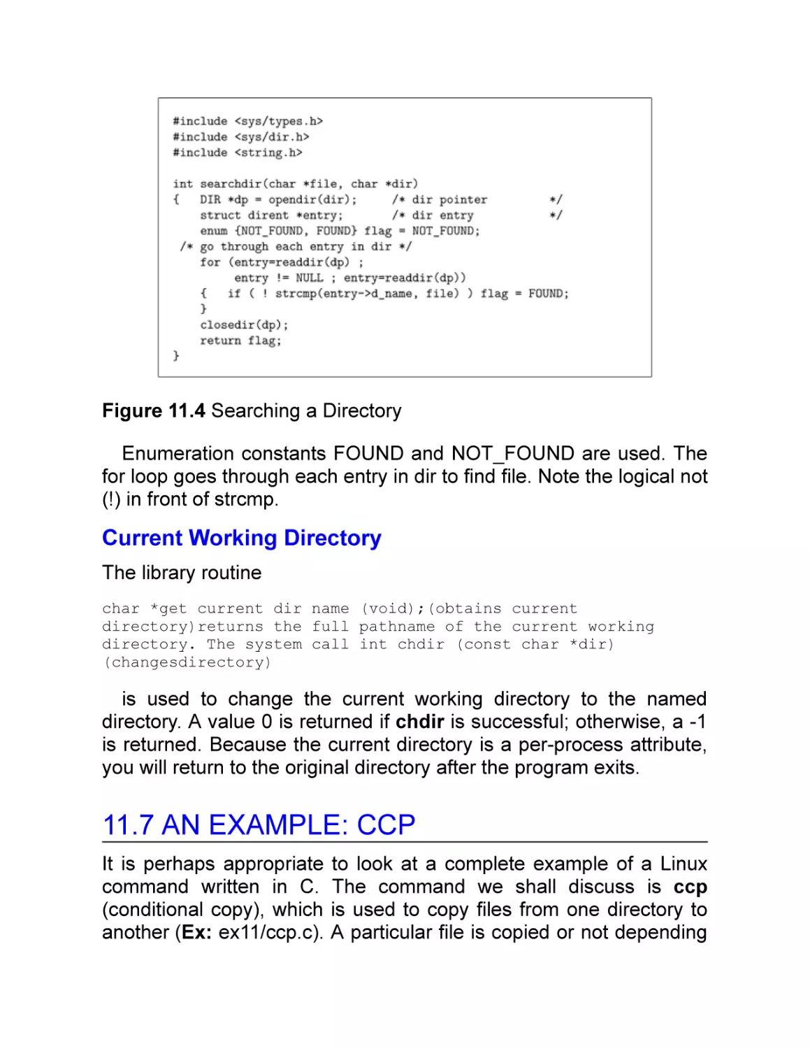 Current Working Directory
11.7 An Example