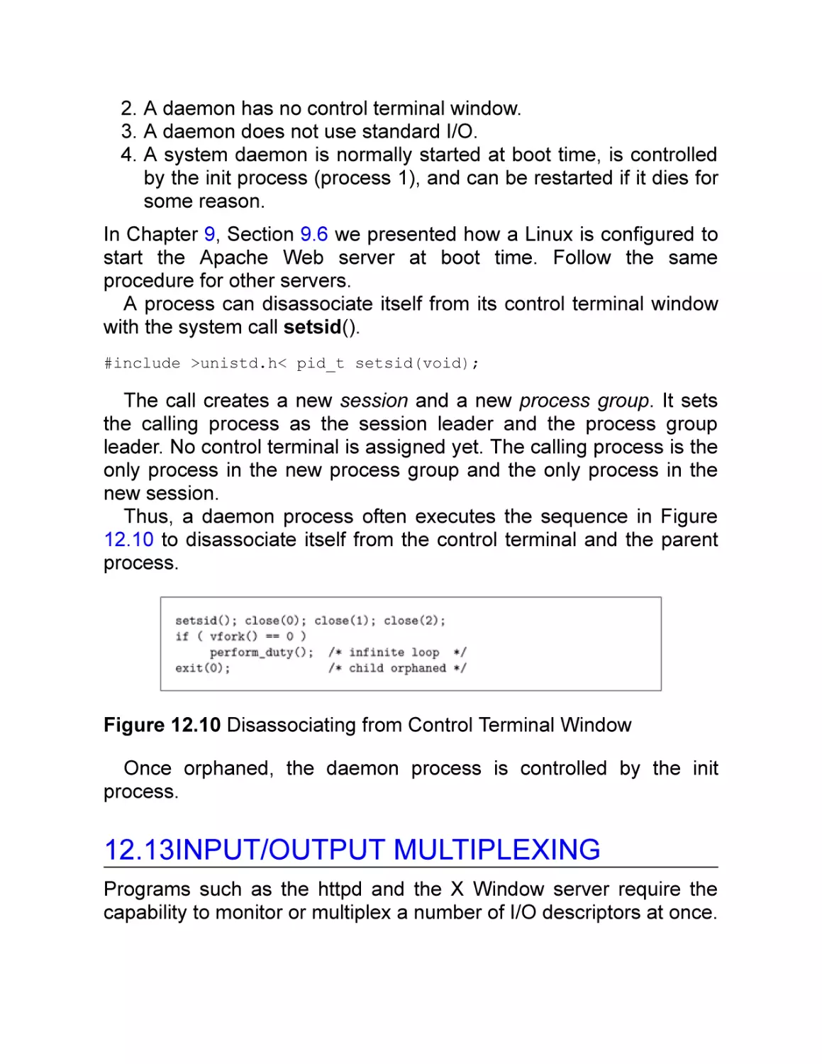 12.13 Input/Output Multiplexing