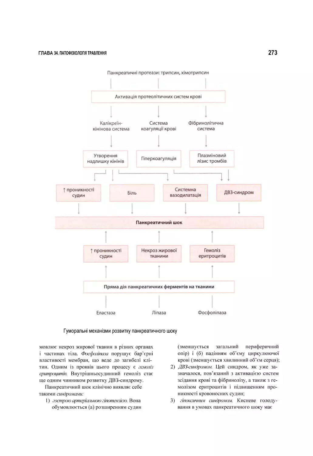 Гуморальні механізми розвитку панкреатичного шоку