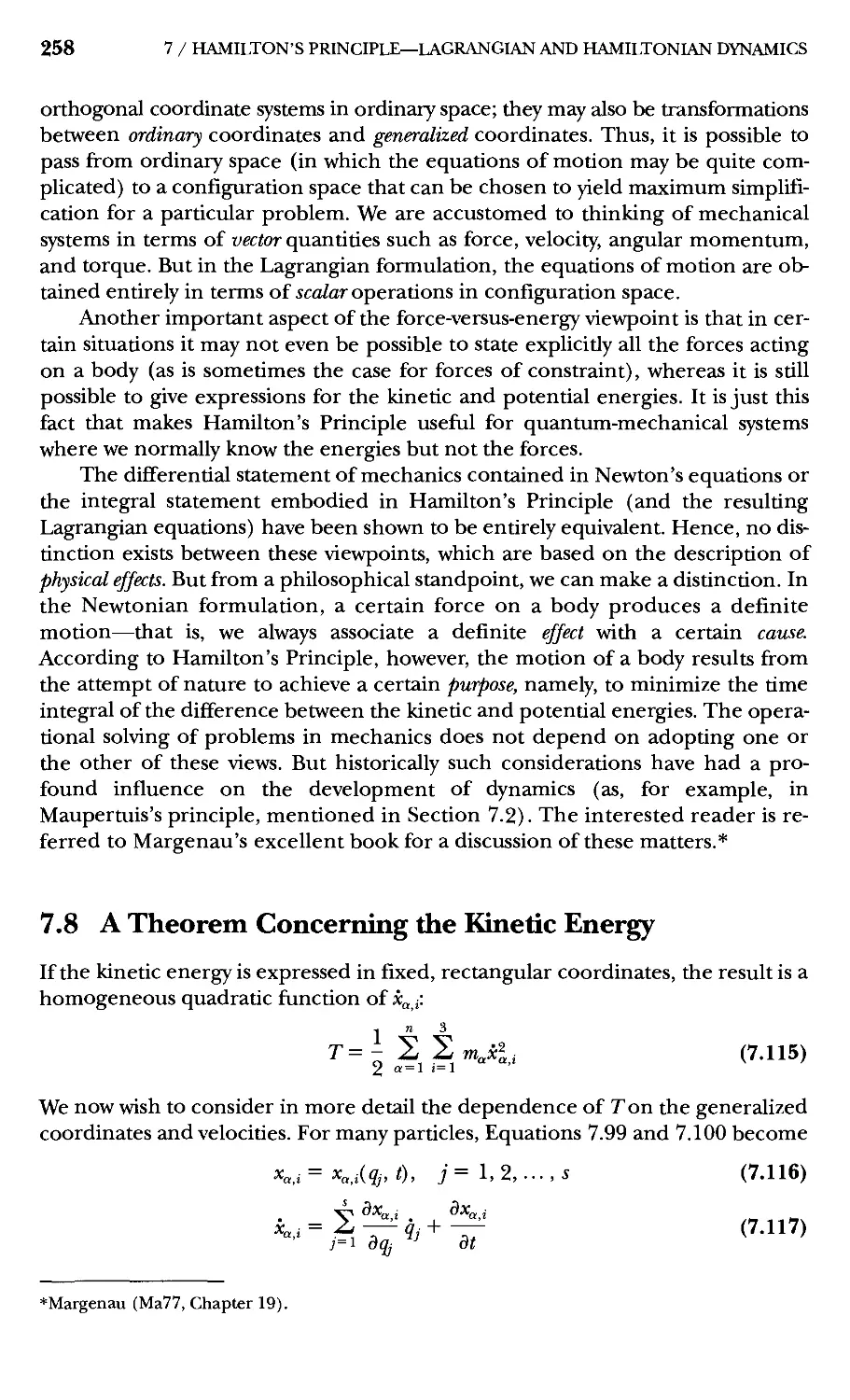 7.11 Some Comments Regarding Dynamical Variables and Variational Calculations in Physics