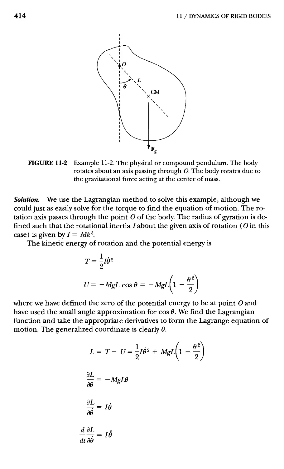 11.6 Moments of Inertia for Different Body Coordinate Systems