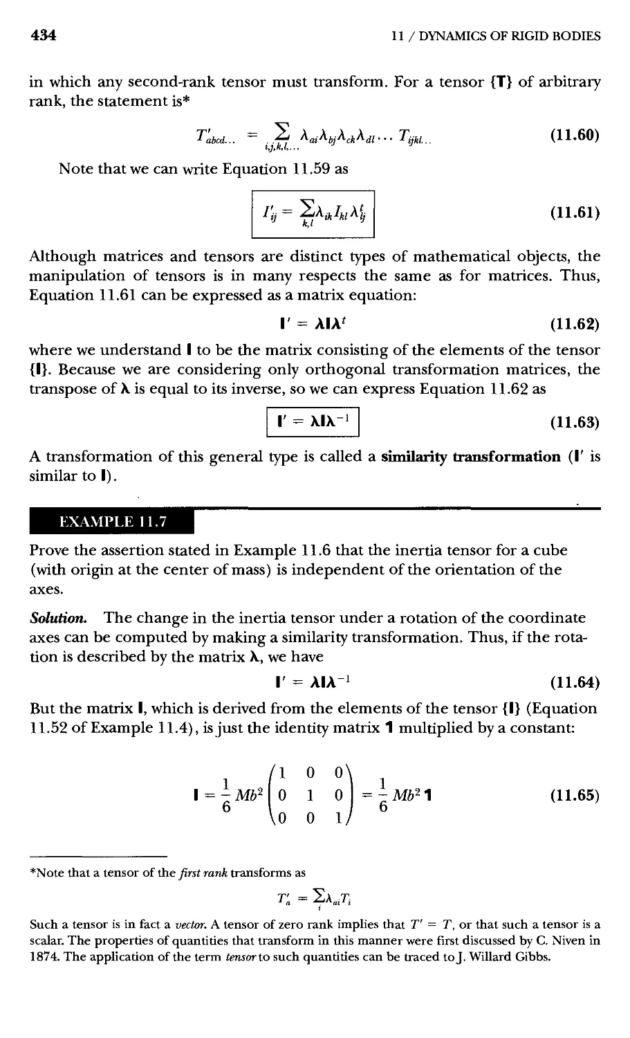 11.10 Force-Free Motion of a Symmetric Top