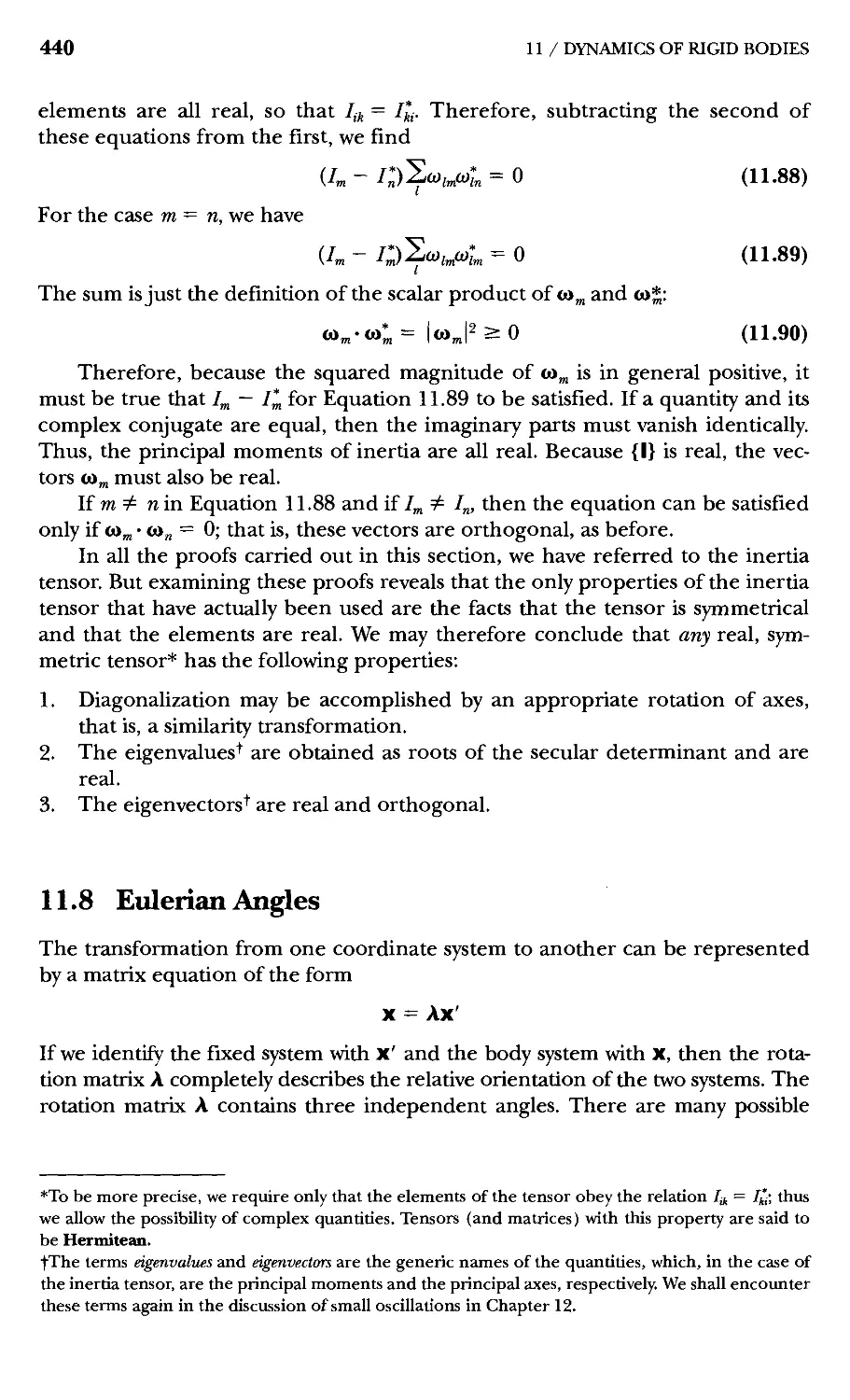 11.11 Motion of a Symmetric Top with One Point Fixed