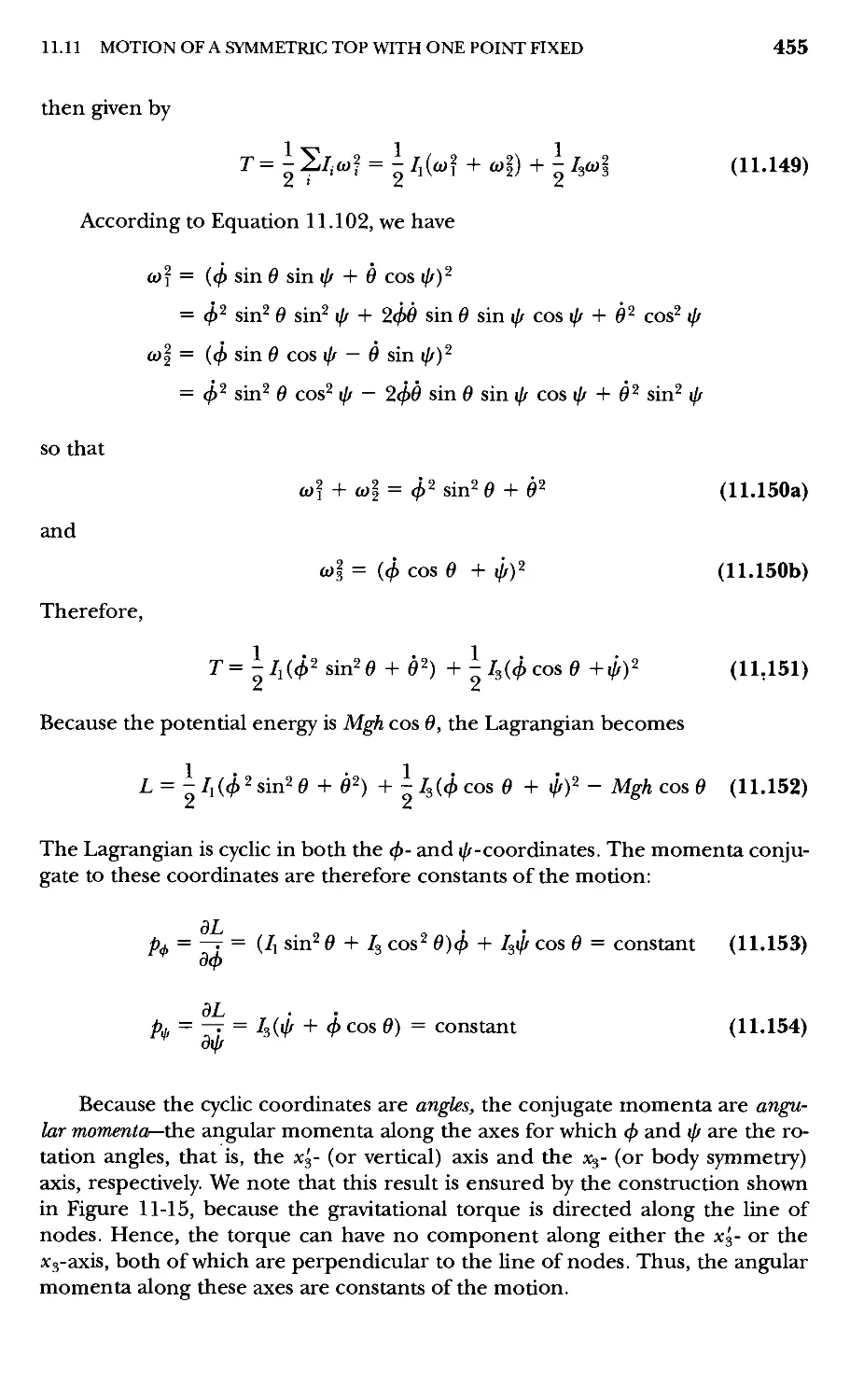 12.2 Two Coupled Harmonic Oscillators