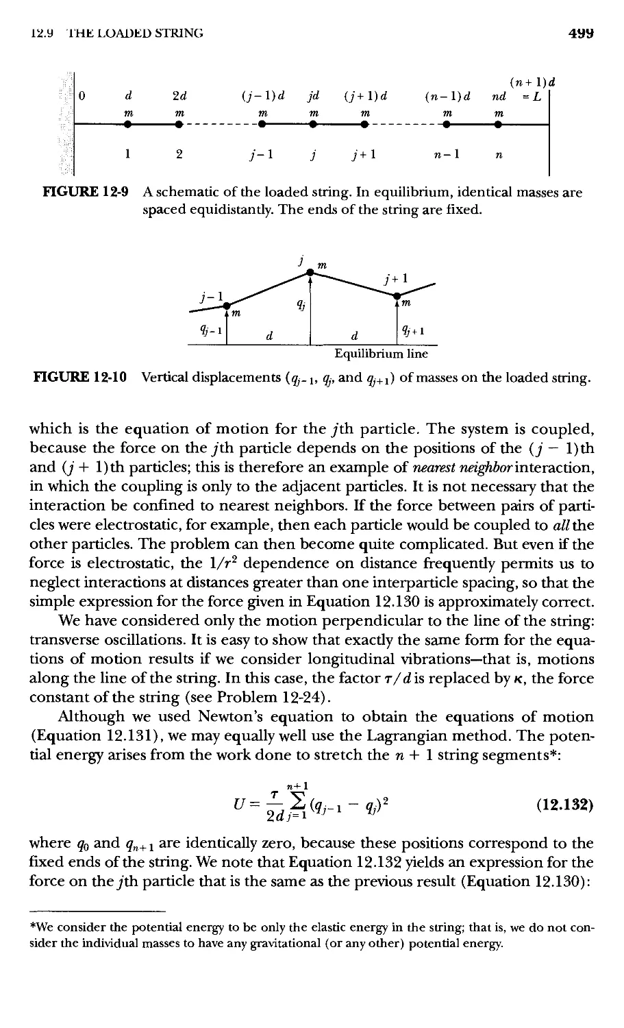 13.2 Continuous String as a Limiting Case of the Loaded String