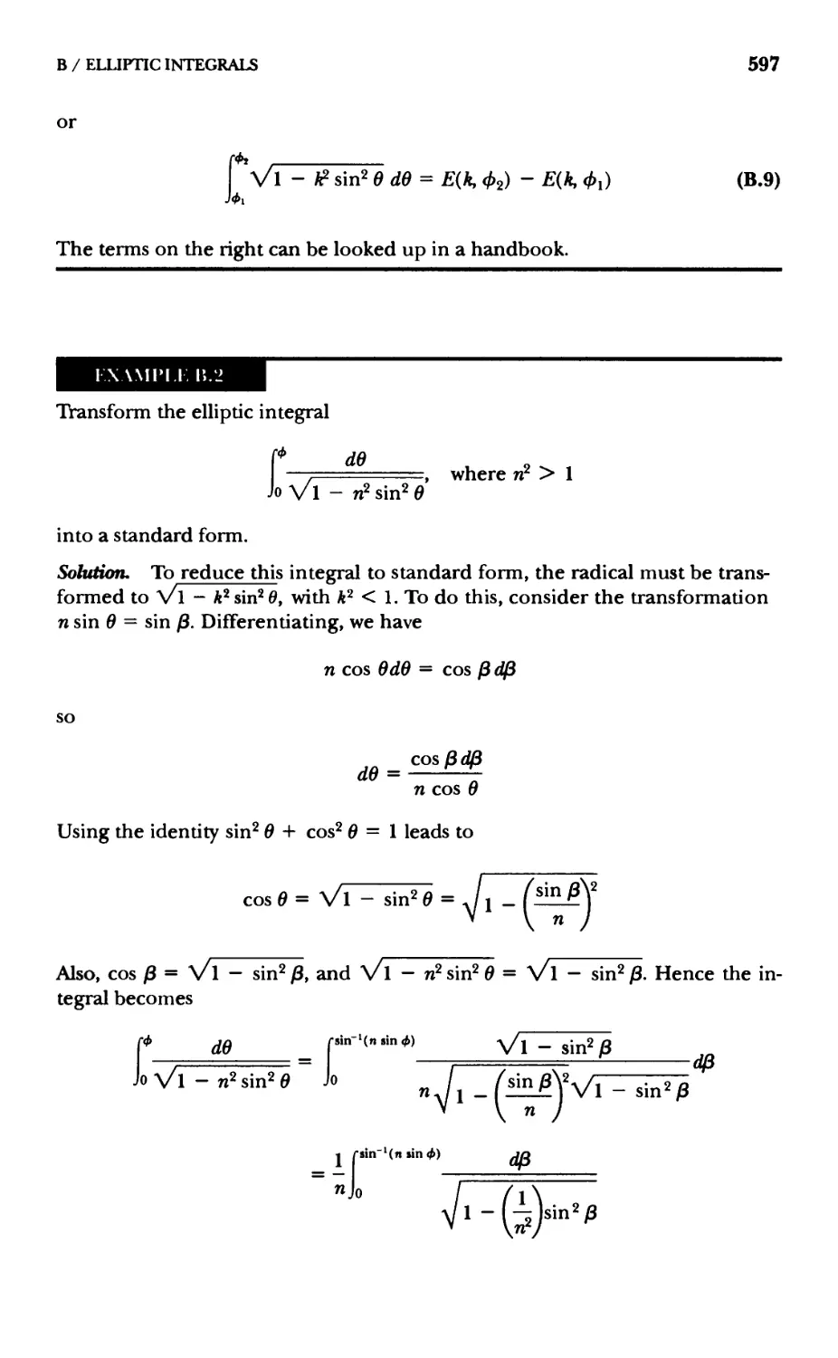 D.5 Complex Quantities
D.6 Hyperbolic Functions