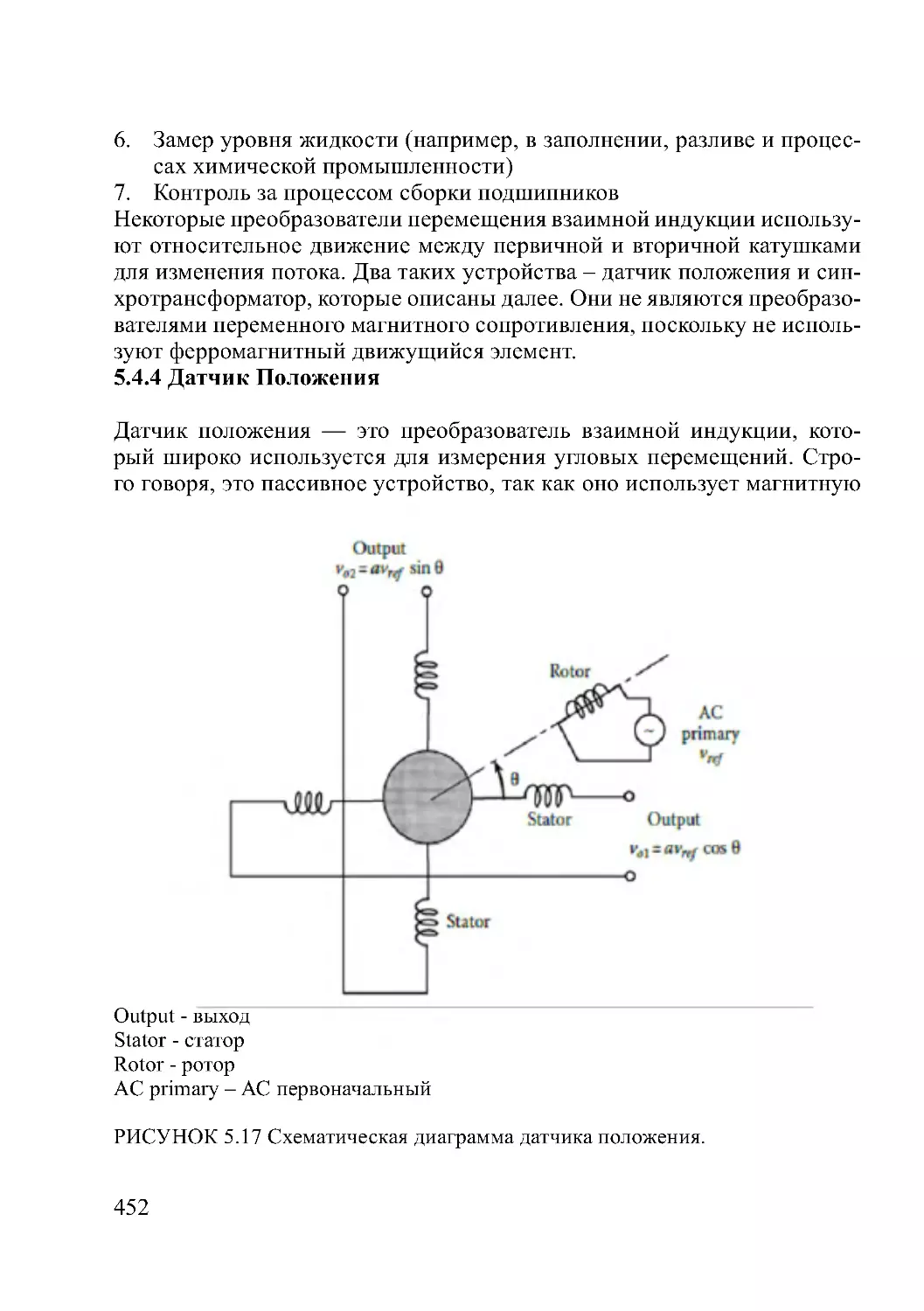 5.4.4 Датчик Положения