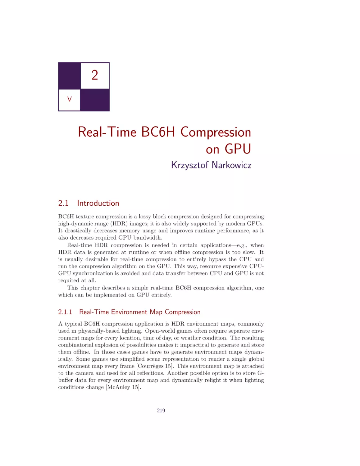 2. Real-Time BC6H Compression on GPU