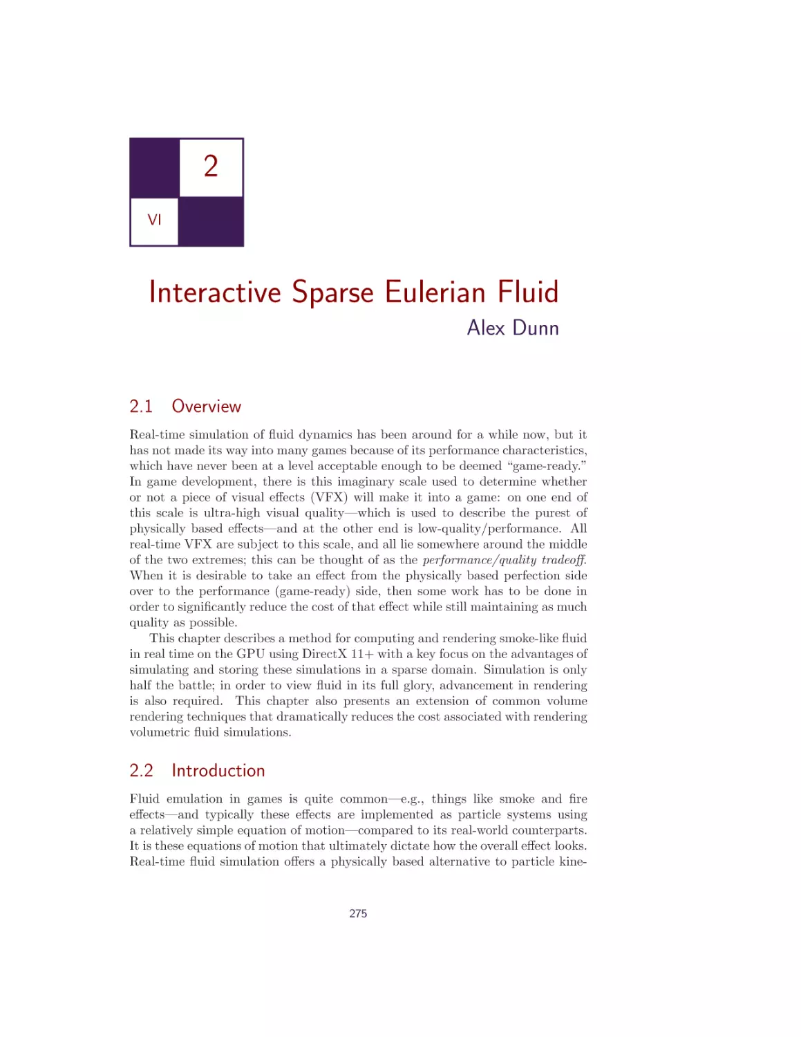 2. Interactive Sparse Eulerian Fluid