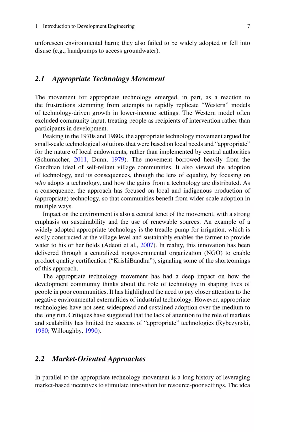 2.1 Appropriate Technology Movement
2.2 Market-Oriented Approaches