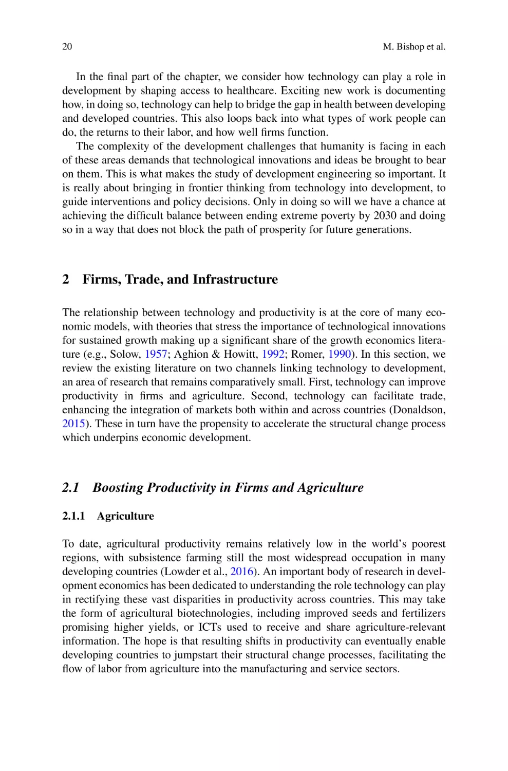 2 Firms, Trade, and Infrastructure
2.1 Boosting Productivity in Firms and Agriculture
2.1.1 Agriculture