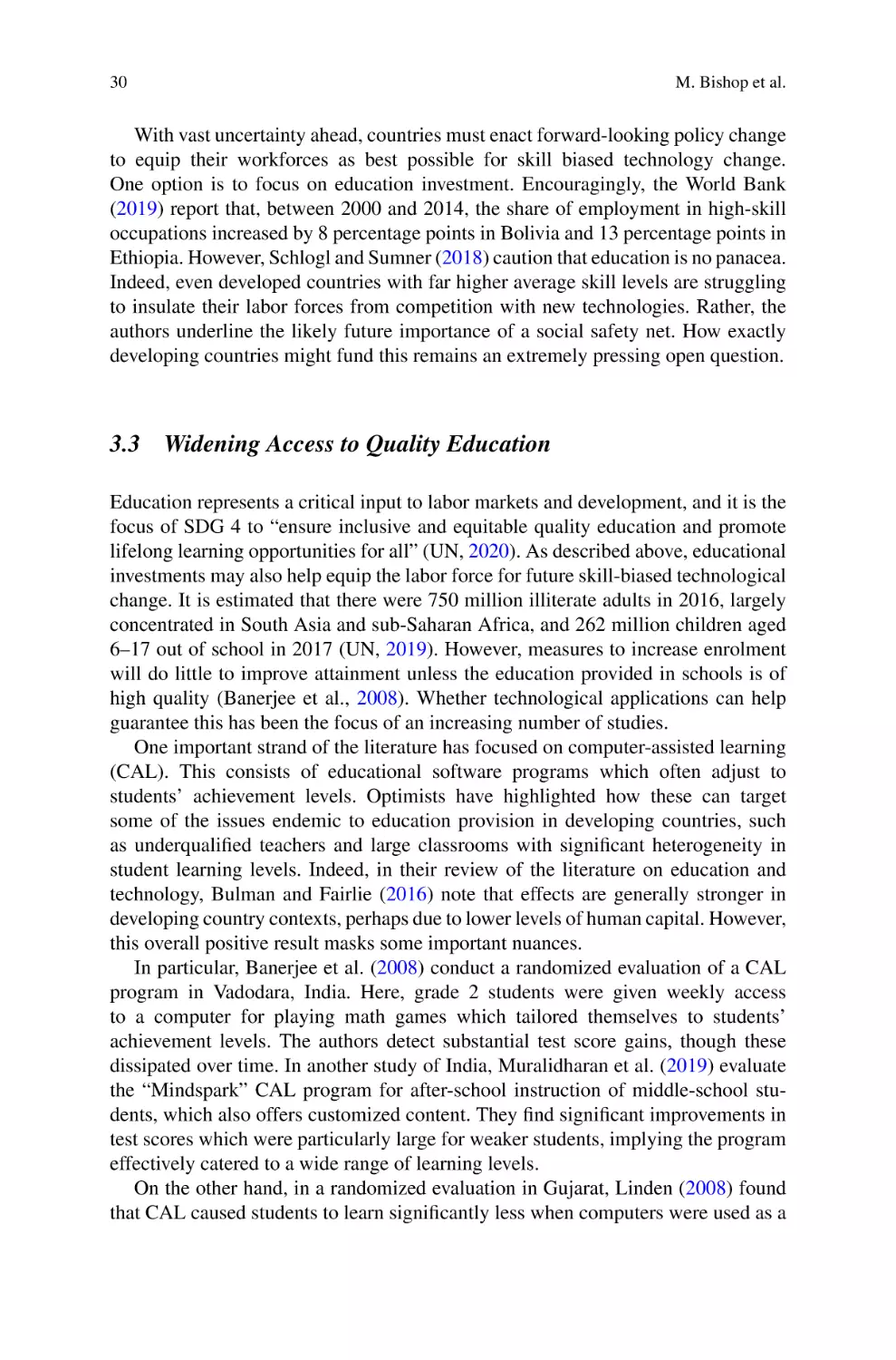 3.3 Widening Access to Quality Education