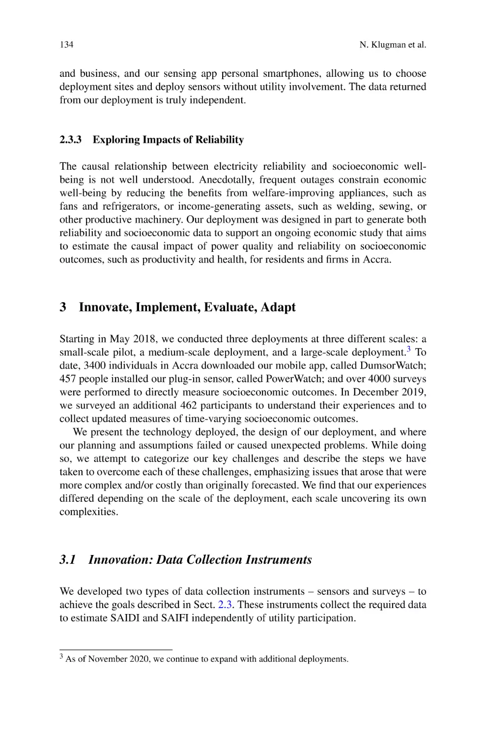 2.3.3 Exploring Impacts of Reliability
3 Innovate, Implement, Evaluate, Adapt
3.1 Innovation