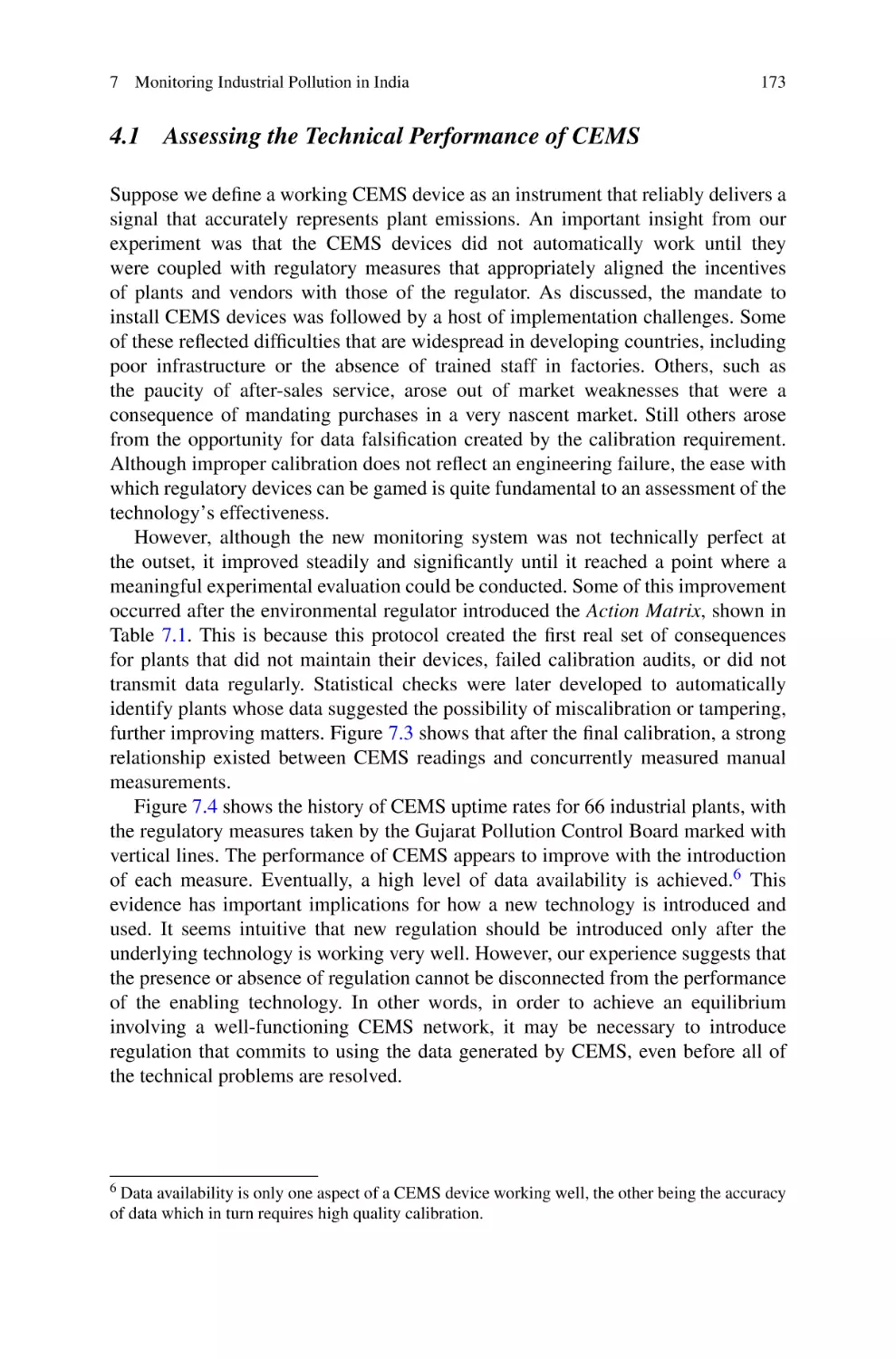 4.1 Assessing the Technical Performance of CEMS