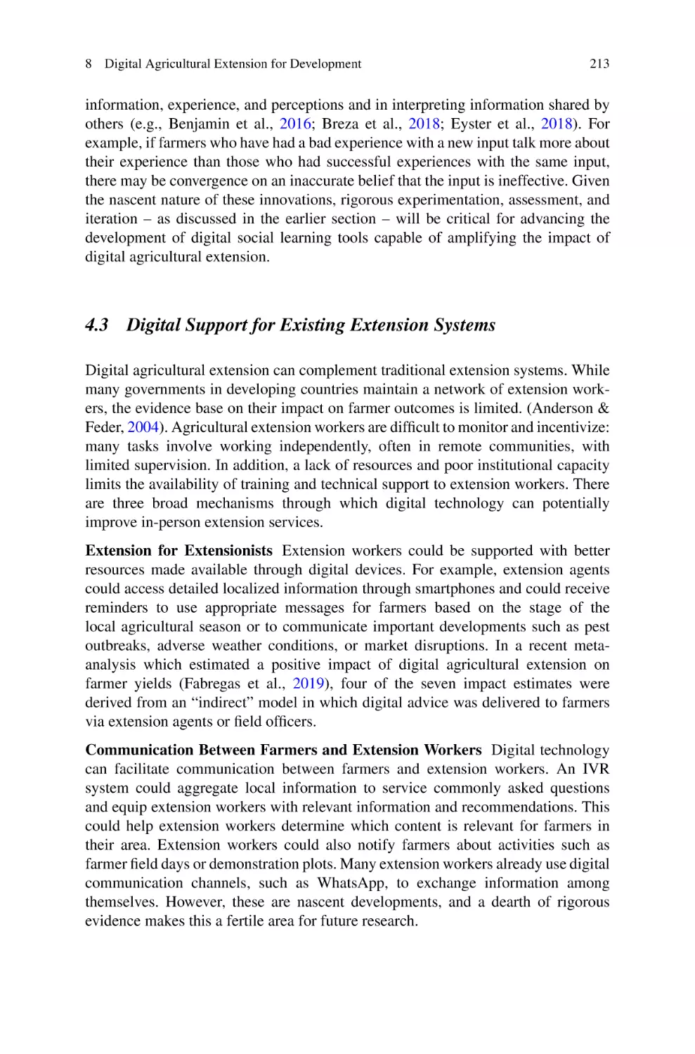 4.3 Digital Support for Existing Extension Systems