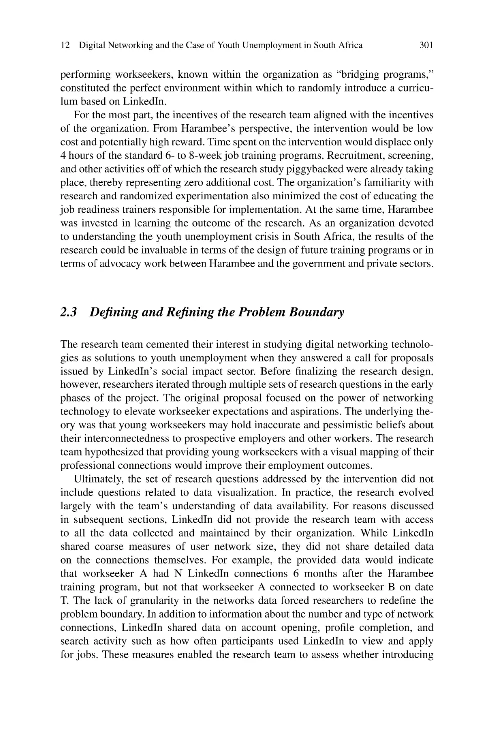 2.3 Defining and Refining the Problem Boundary