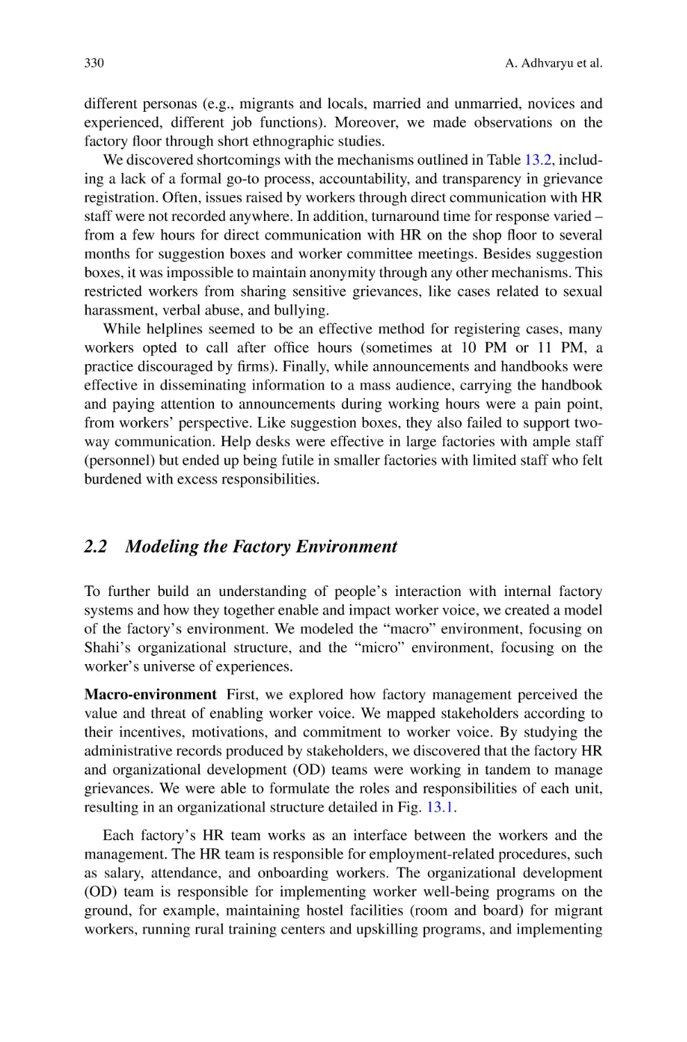 2.2 Modeling the Factory Environment