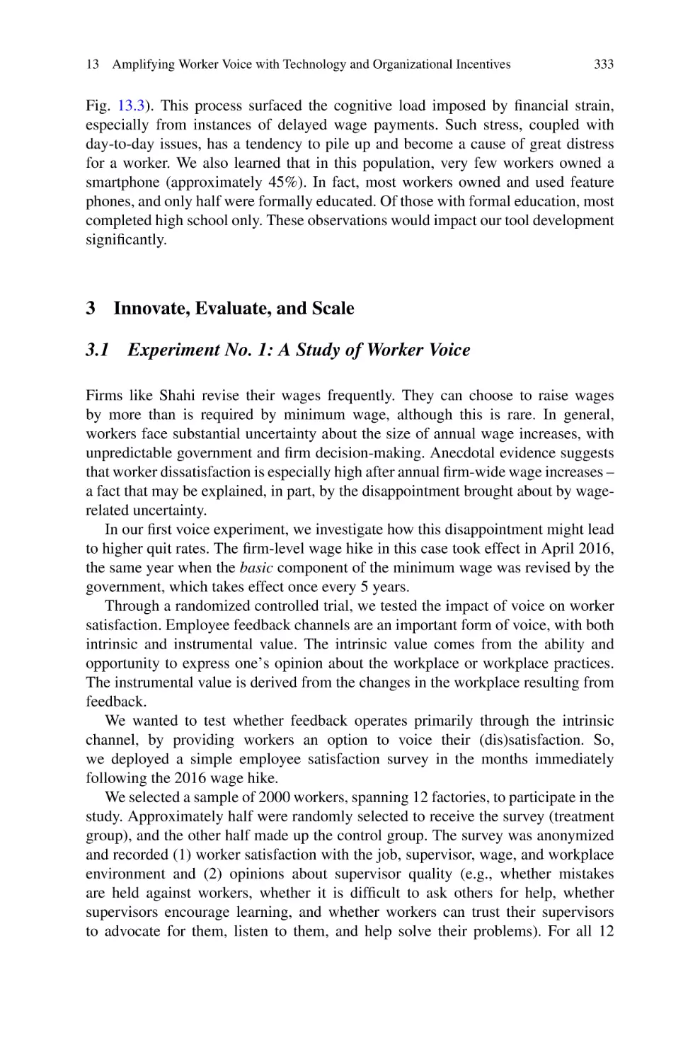 3 Innovate, Evaluate, and Scale
3.1 Experiment No. 1