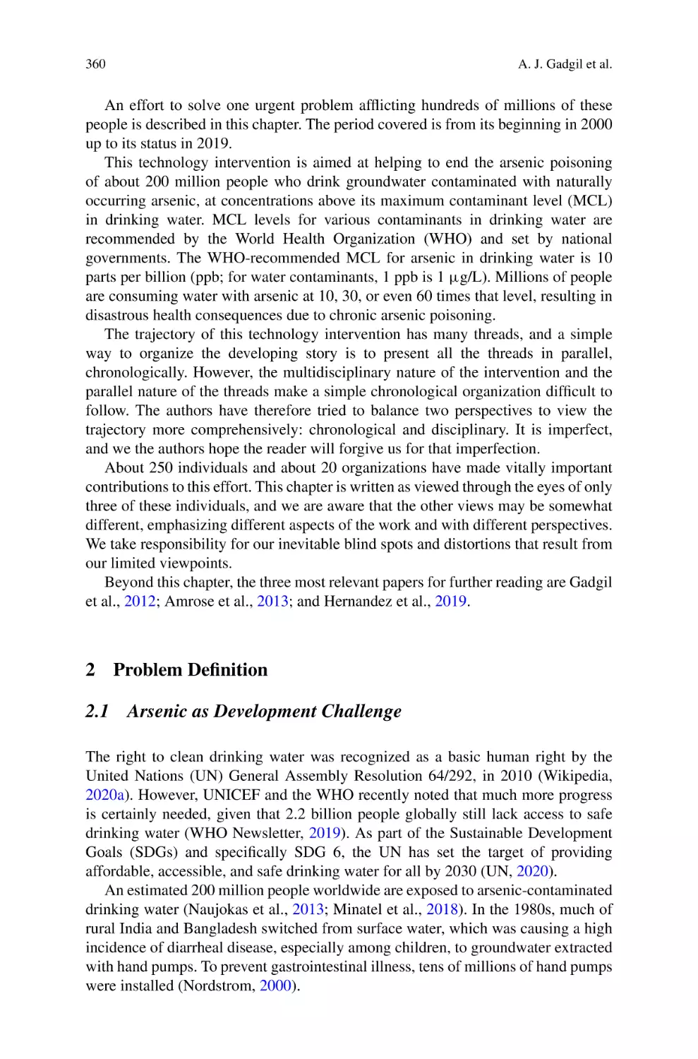 2 Problem Definition
2.1 Arsenic as Development Challenge