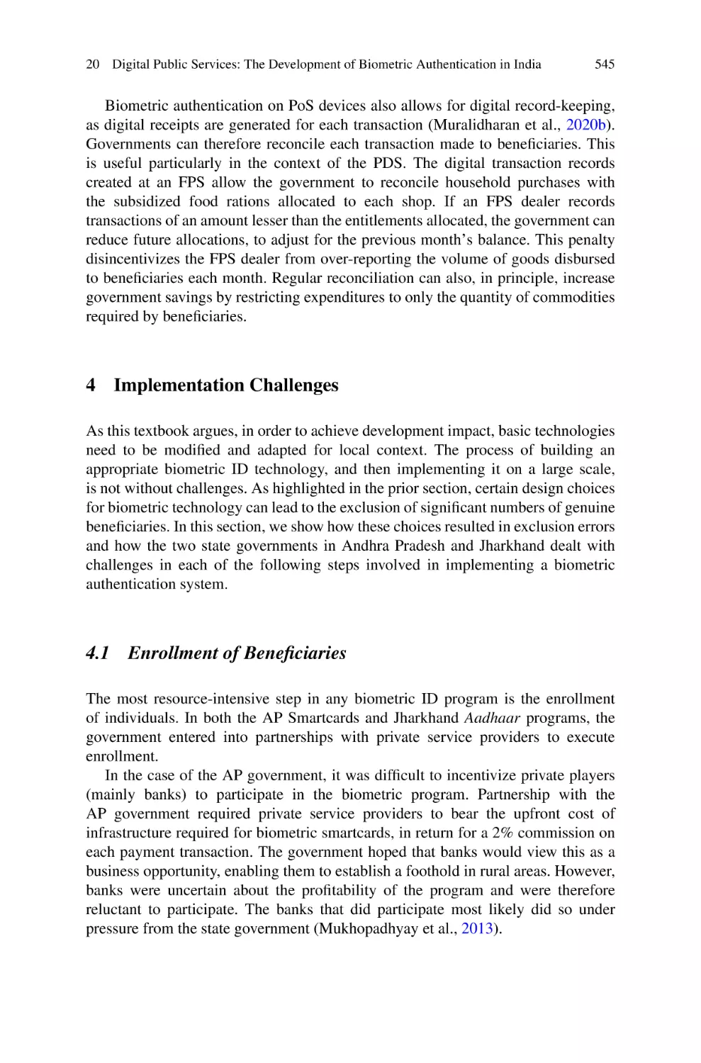 4 Implementation Challenges
4.1 Enrollment of Beneficiaries