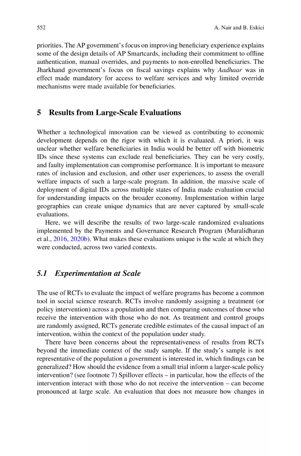 5 Results from Large-Scale Evaluations
5.1 Experimentation at Scale