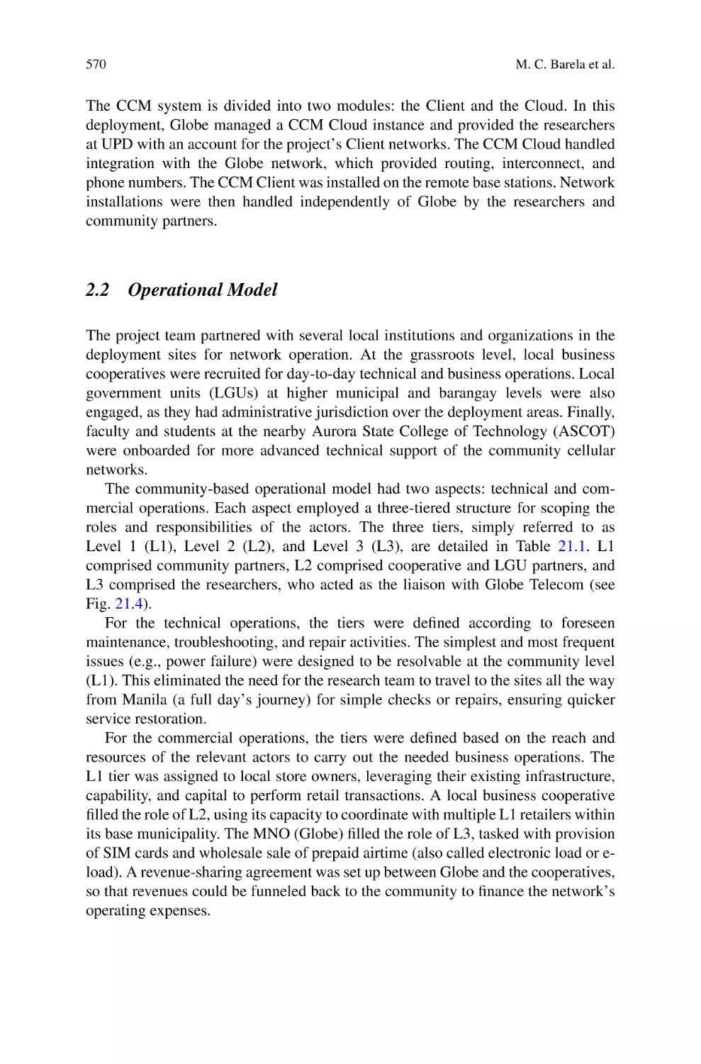 2.2 Operational Model