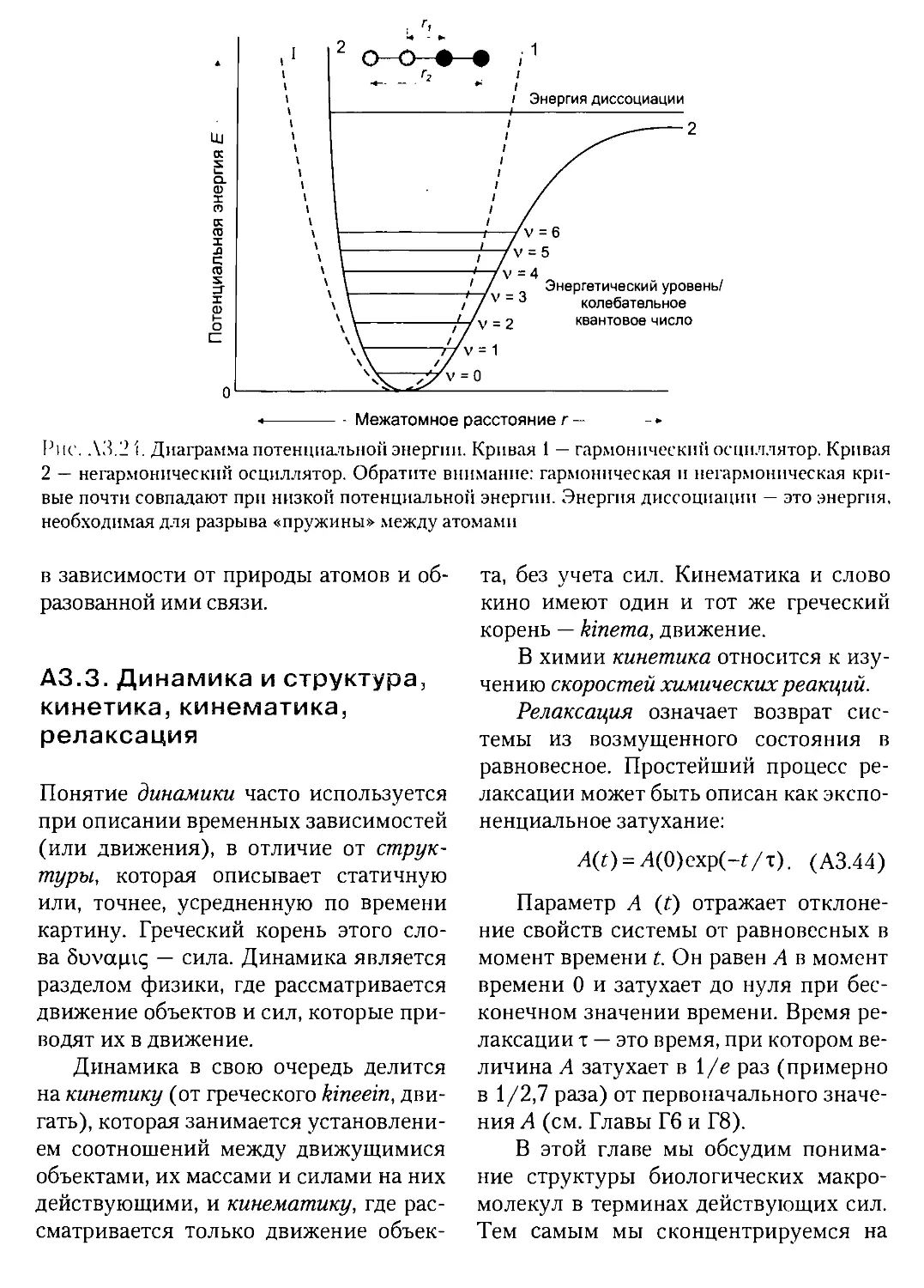 А3.3. Динамика и структура, кинетика, кинематика, релаксация