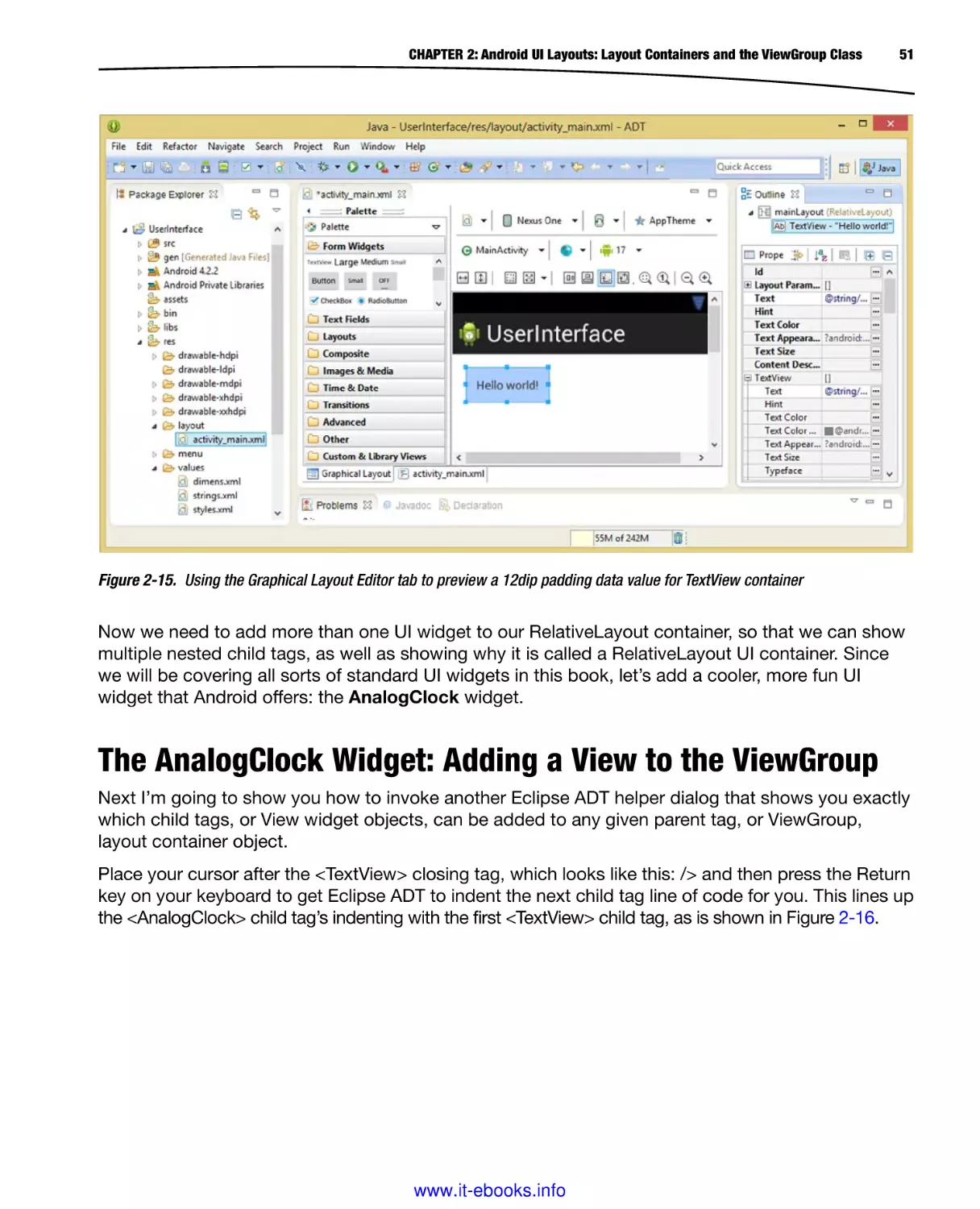 The AnalogClock Widget