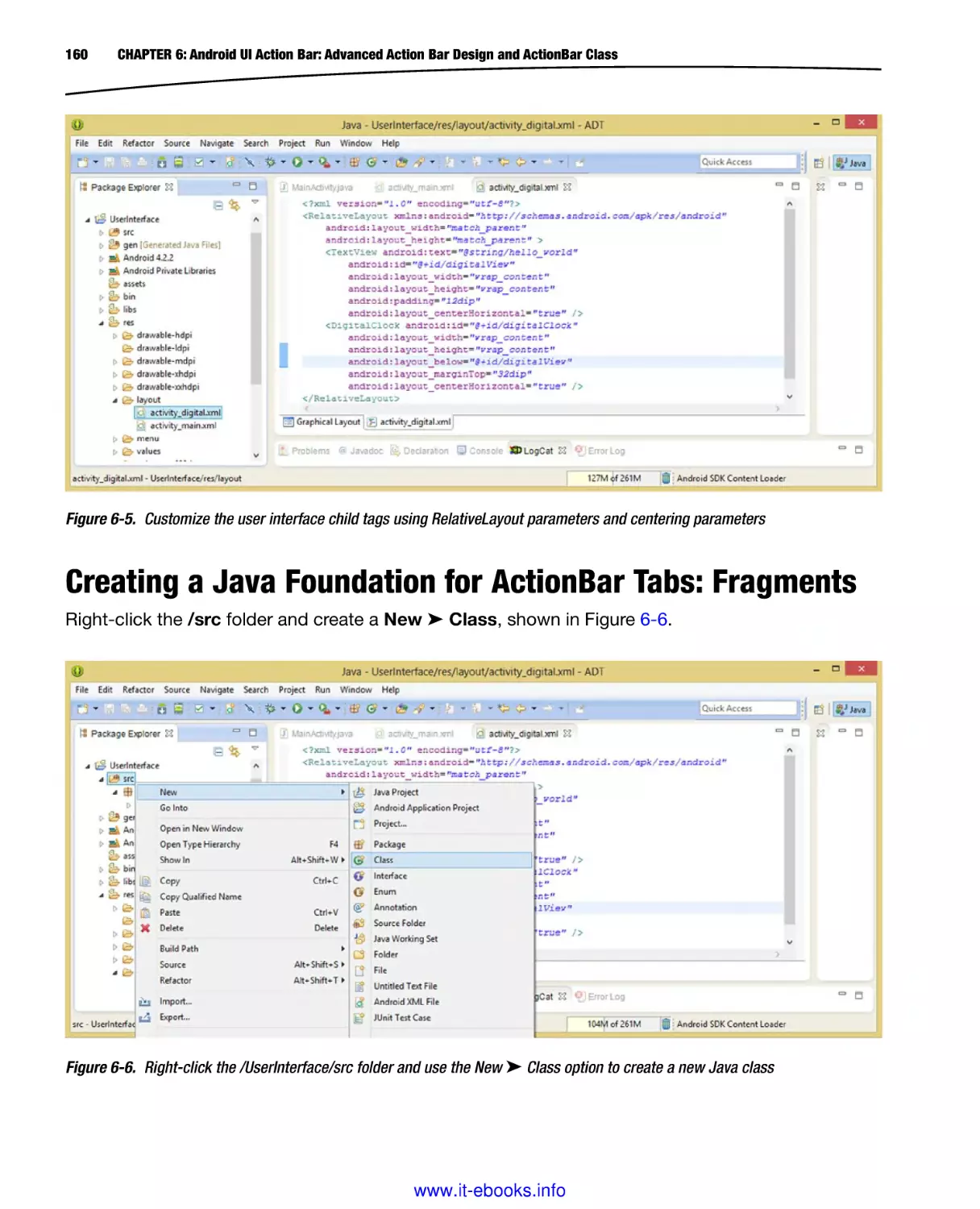 Creating a Java Foundation for ActionBar Tabs