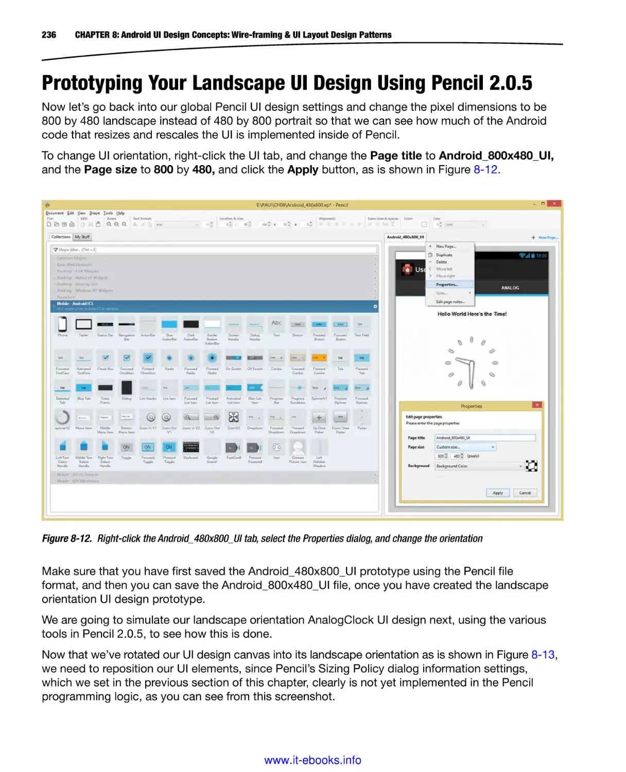 Prototyping Your Landscape UI Design Using Pencil 2.0.5
