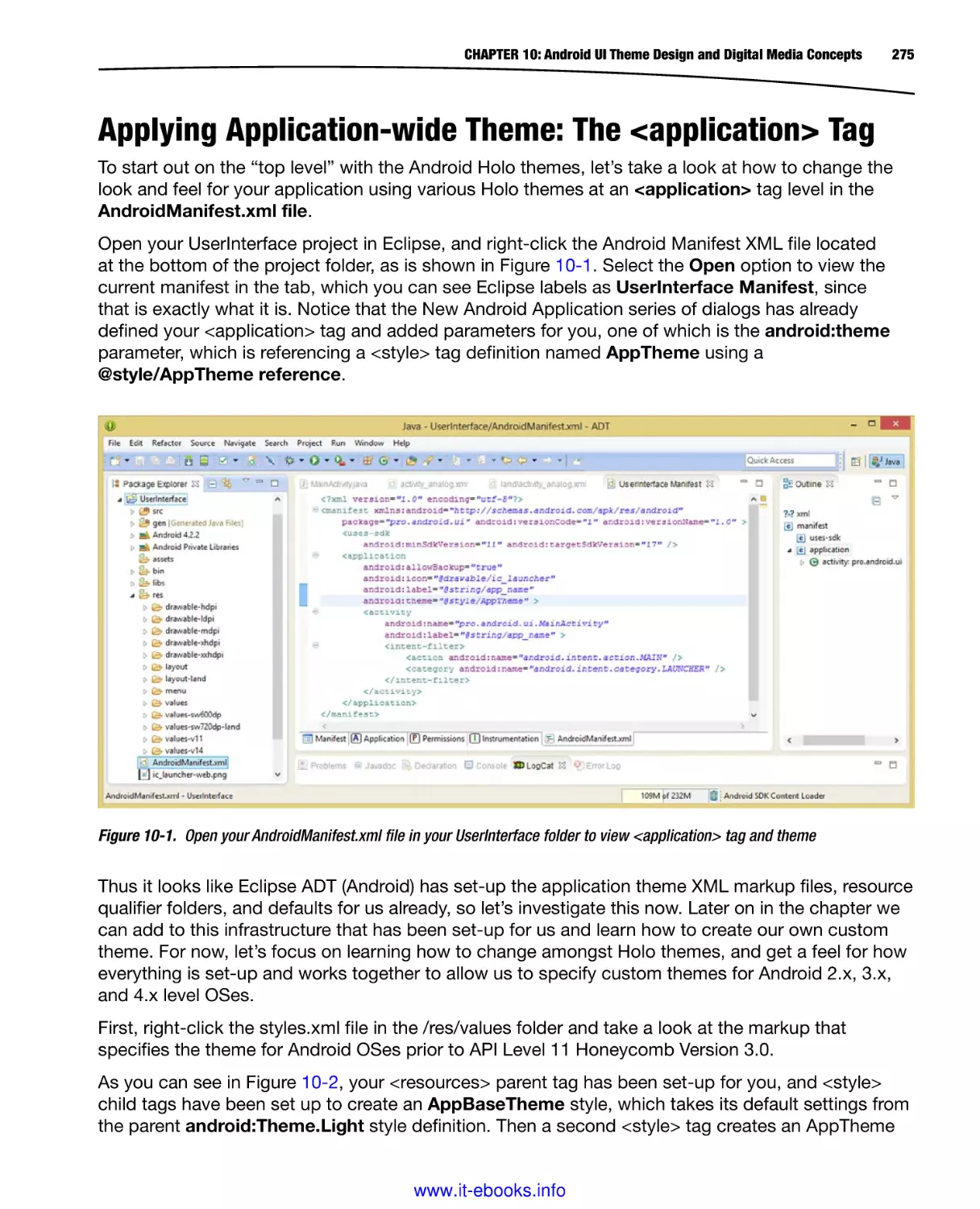 Applying Application-wide Theme