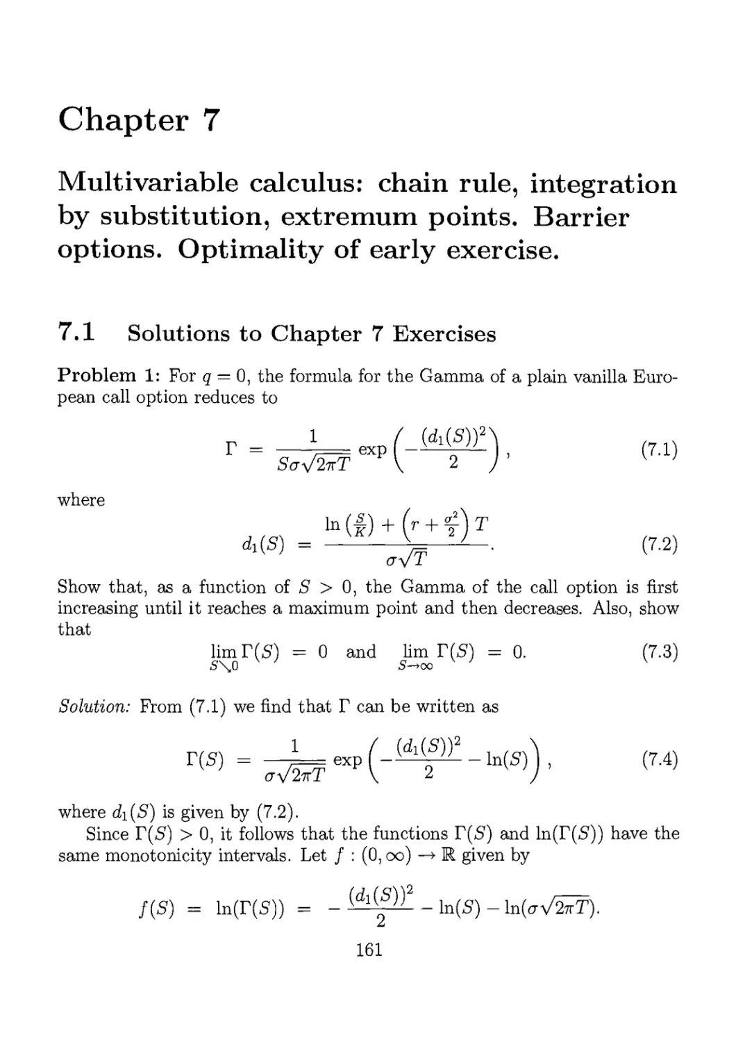 7. Multivariable calculus