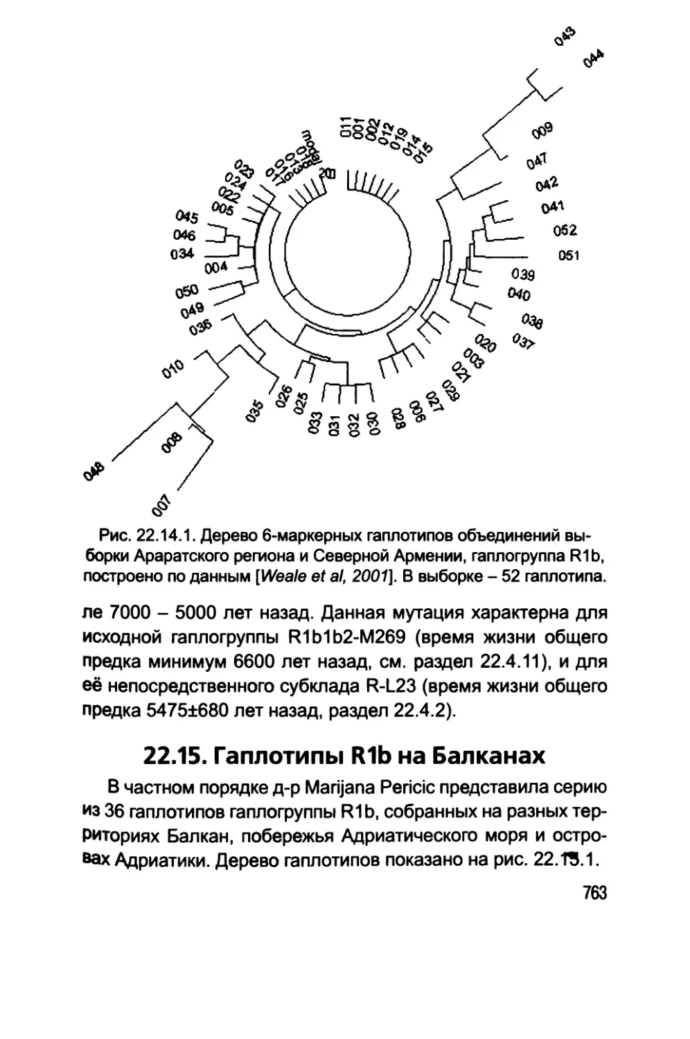 22.15. Гаплотипы R1b на Балканах