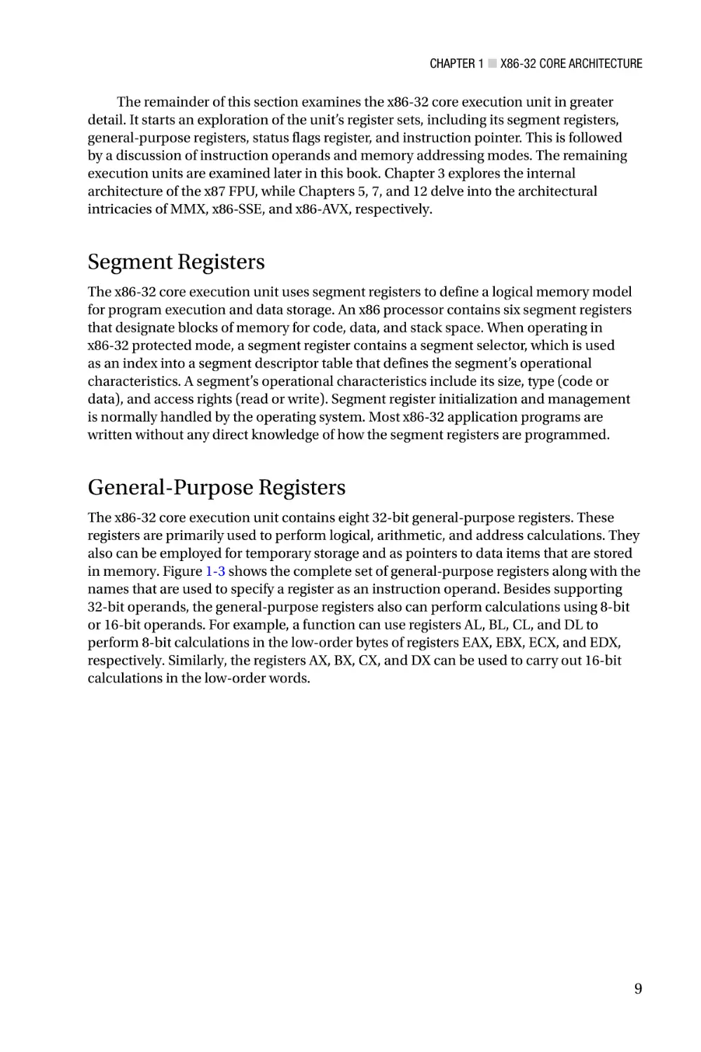 Segment Registers
General-Purpose Registers