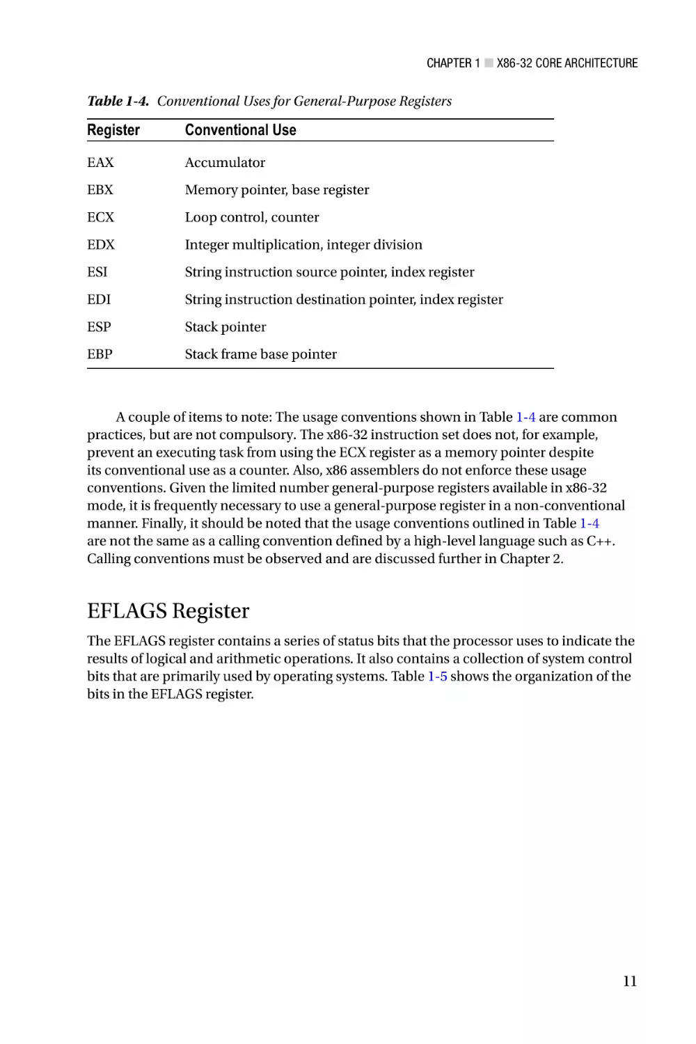 EFLAGS Register