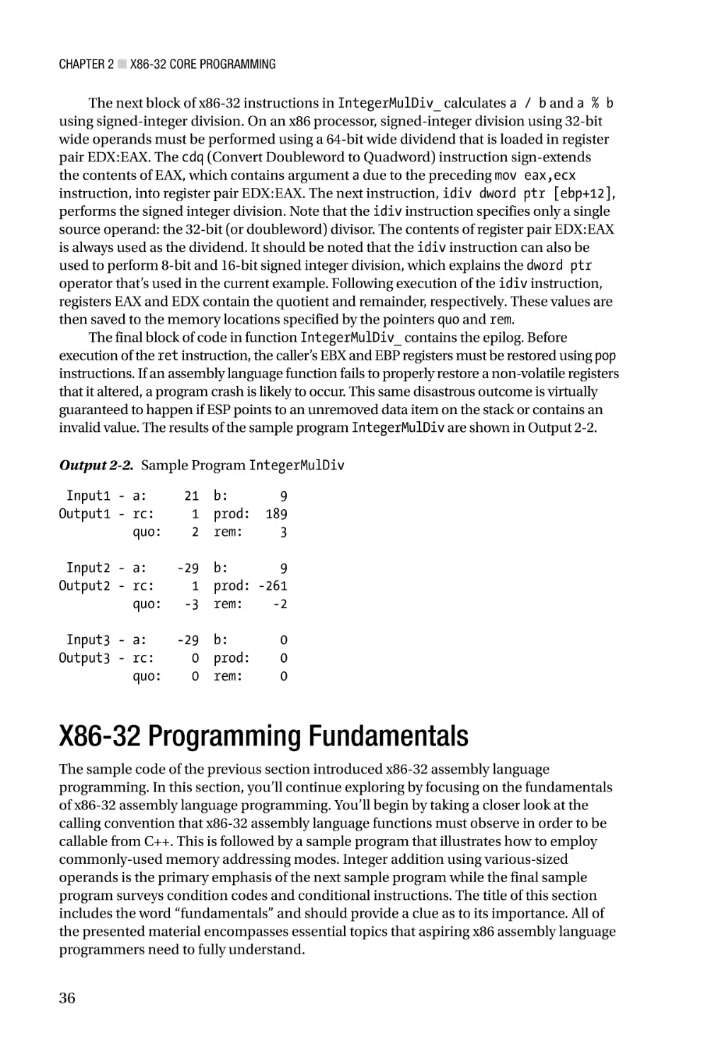 X86-32 Programming Fundamentals