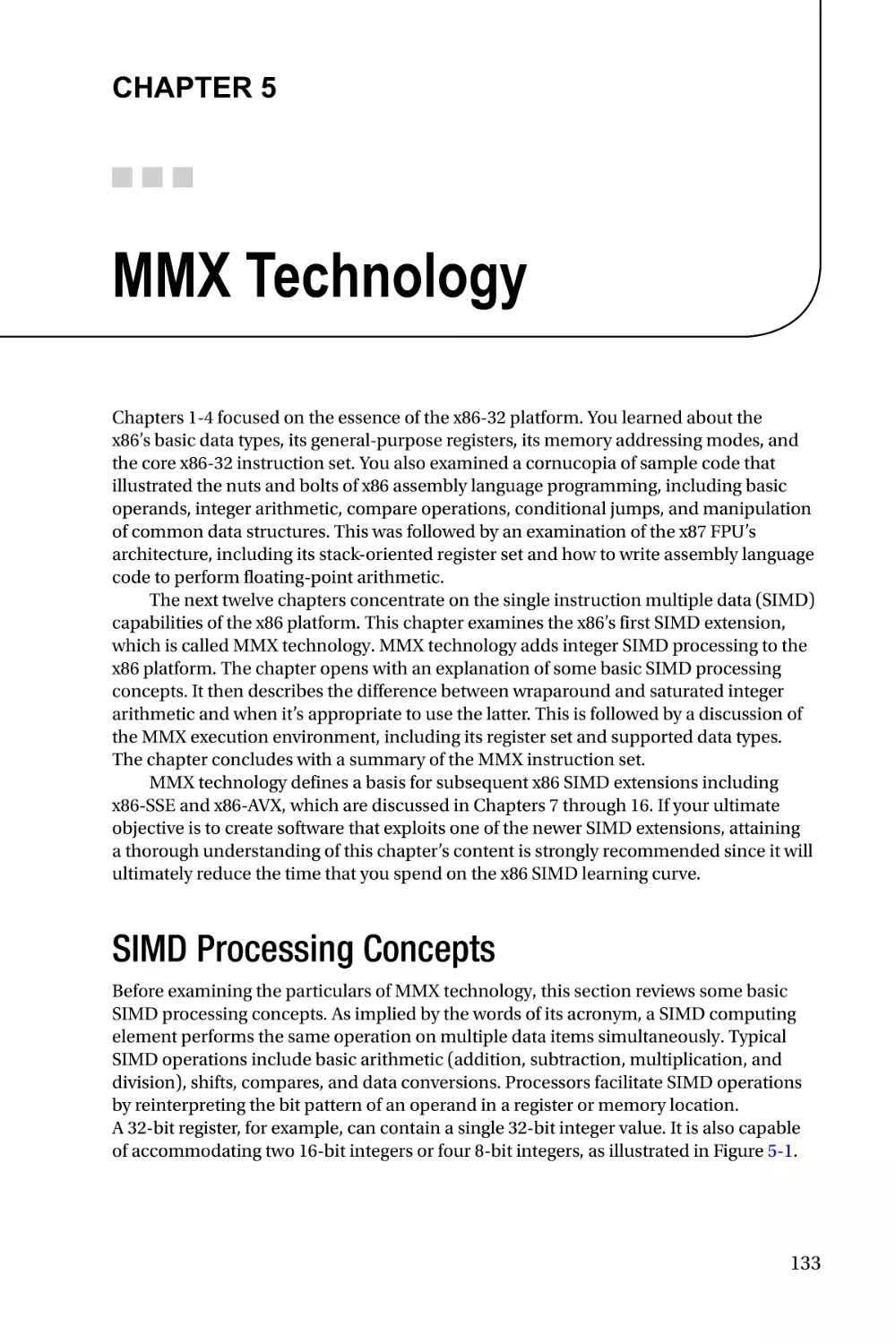 Chapter 5
SIMD Processing Concepts
